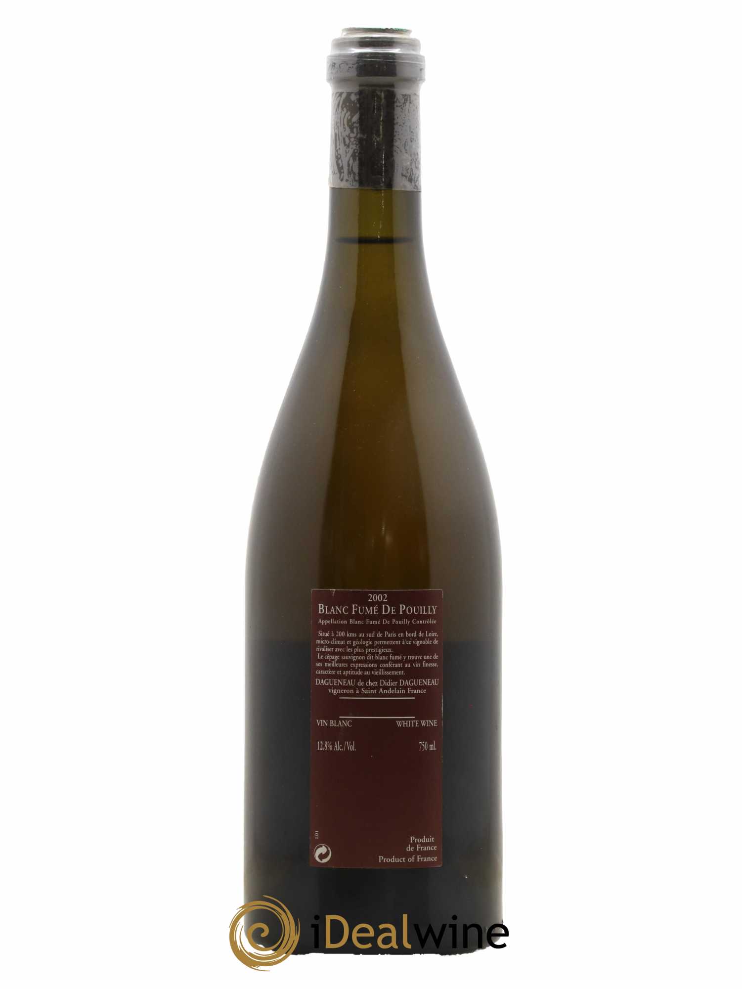 Vin de France (anciennement Pouilly-Fumé) Pur Sang Dagueneau (Domaine Didier - Louis-Benjamin) 2002 - Lot de 1 bouteille - 1