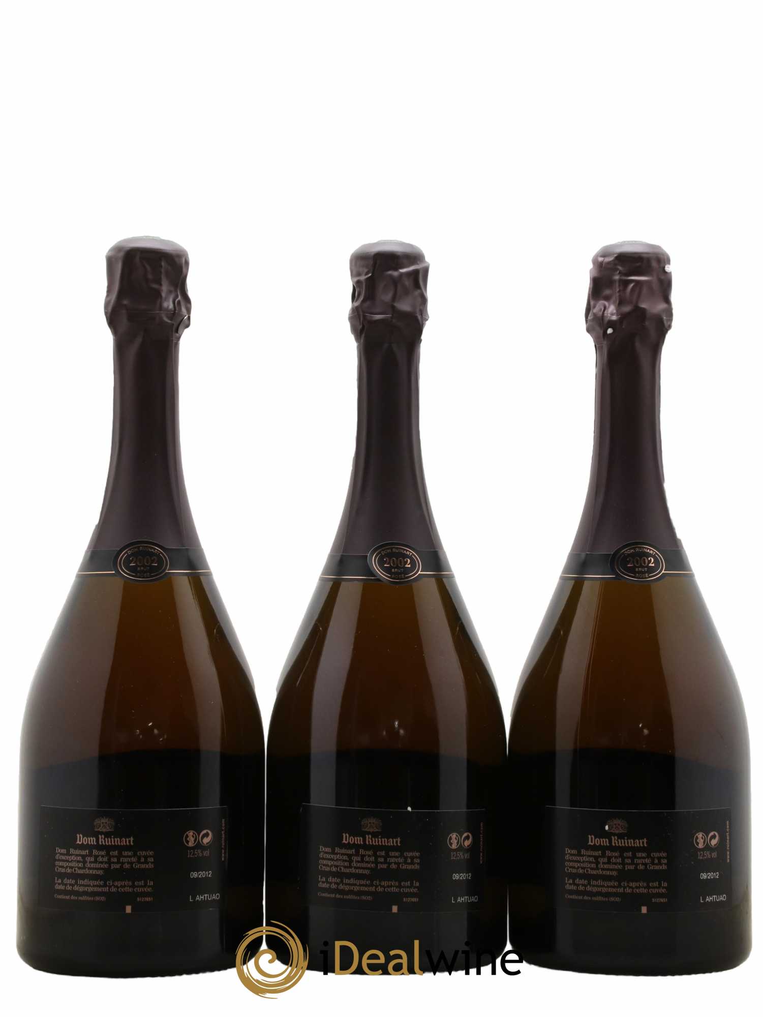 Dom Ruinart Brut Ruinart 2002 - Lot de 3 bouteilles - 1