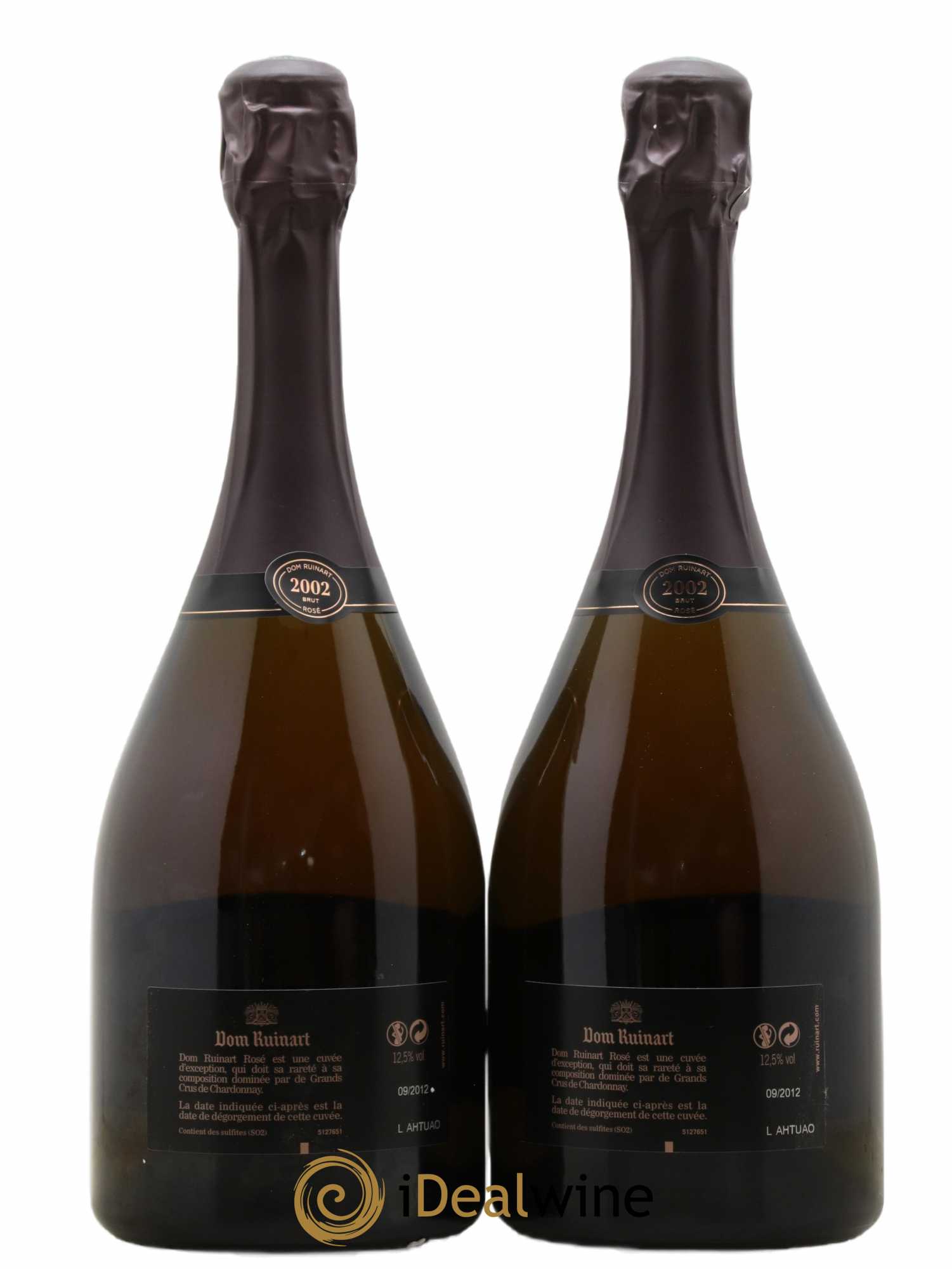 Dom Ruinart Brut Ruinart 2002 - Lot de 2 bouteilles - 1