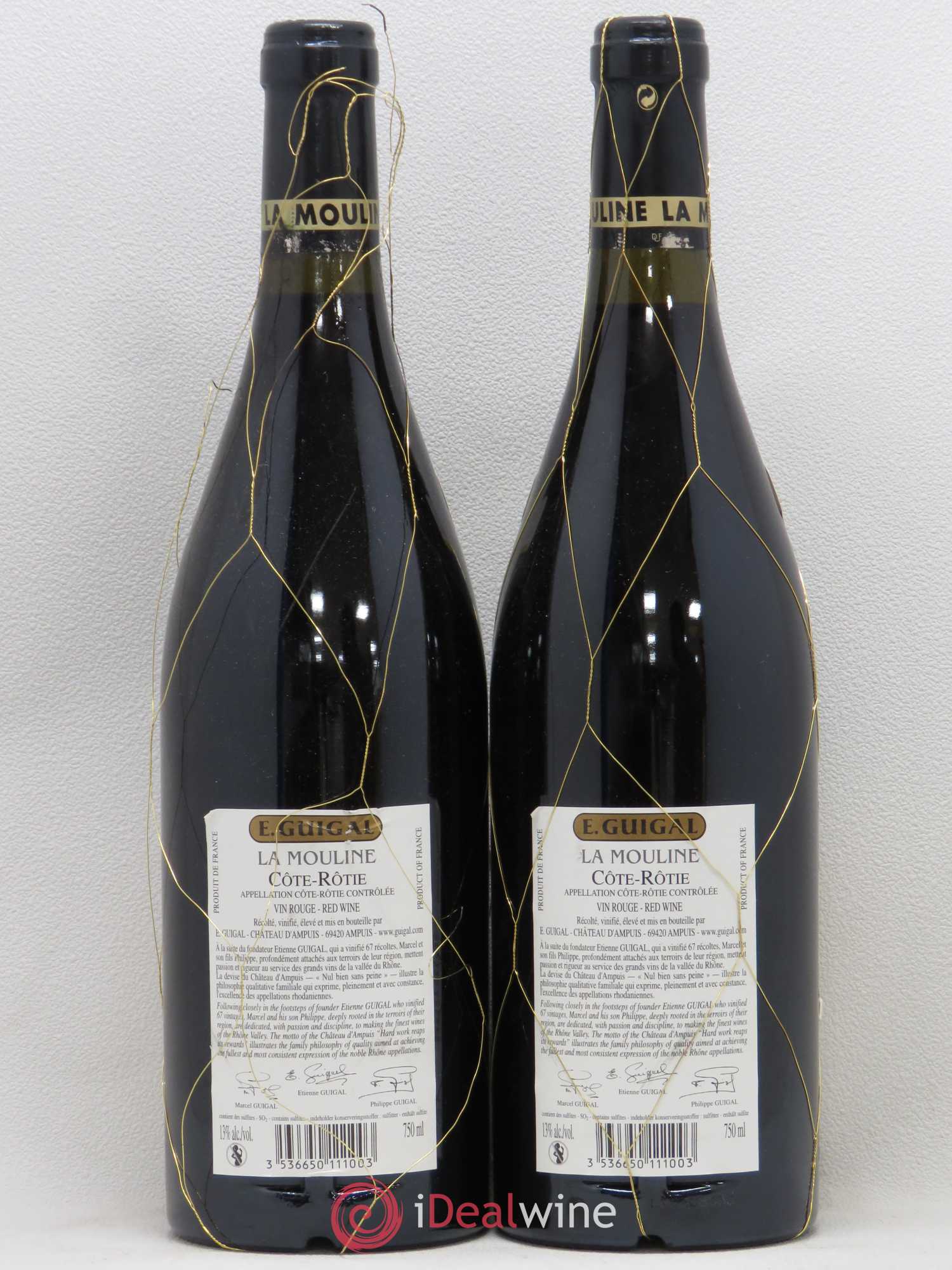 Côte-Rôtie La Mouline Guigal 2004 - Lot de 2 bouteilles - 1