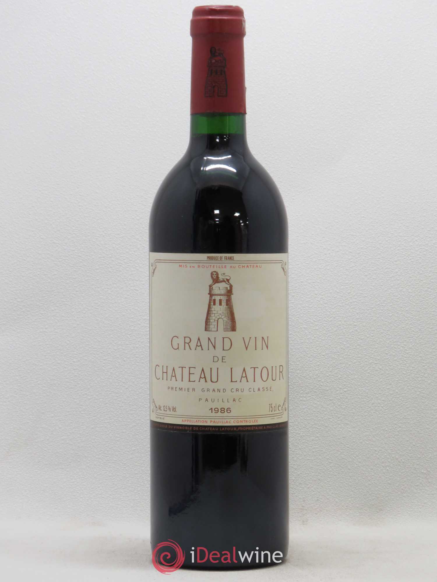 Château Latour 1er Grand Cru Classé 1986 - Lot de 1 bouteille - 0