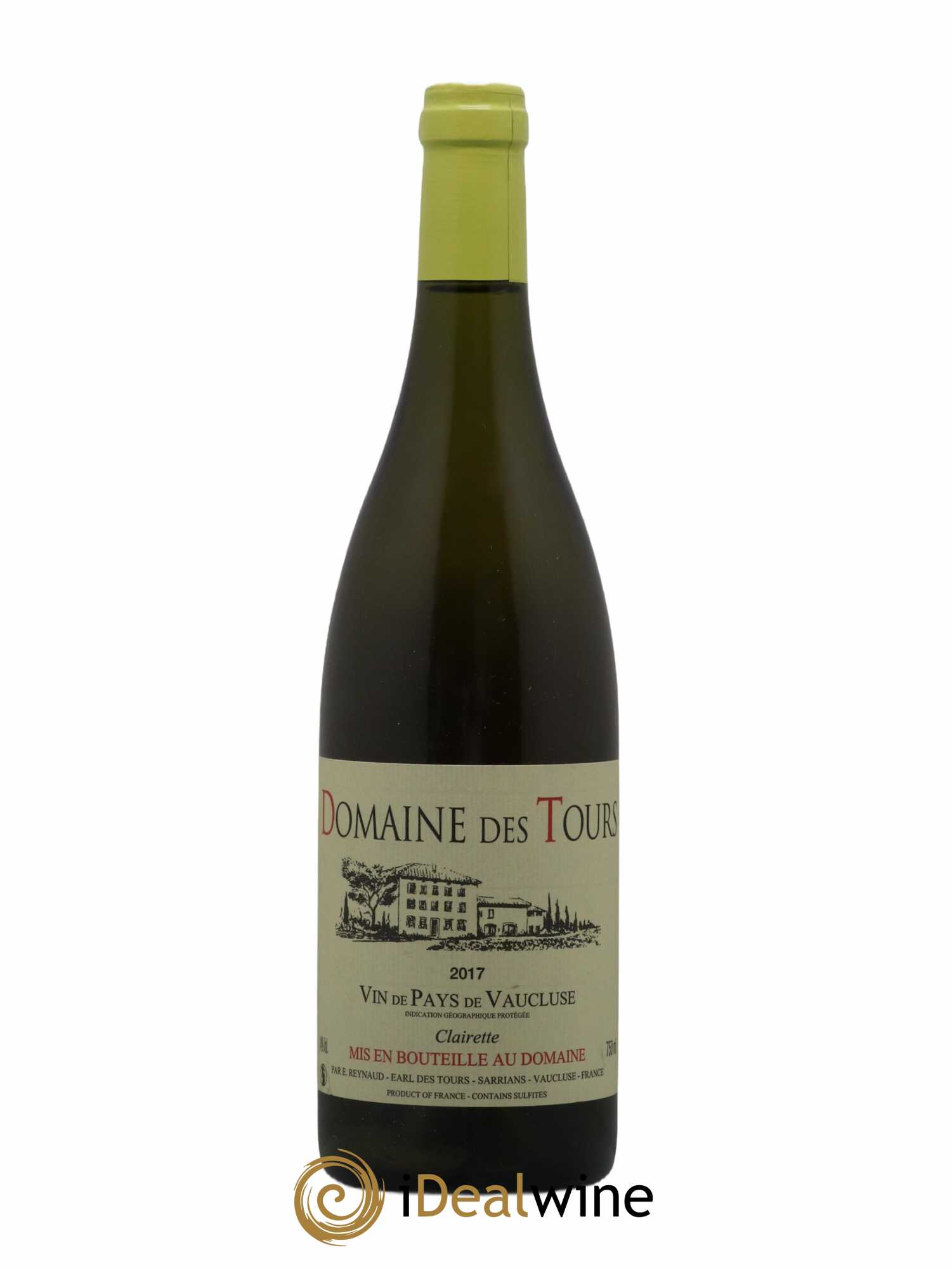 Vaucluse (Vin de Pays de Vaucluse) Domaine des Tours Emmanuel Reynaud Clairette (sans prix de réserve) 2017 - Lot de 1 bouteille - 0
