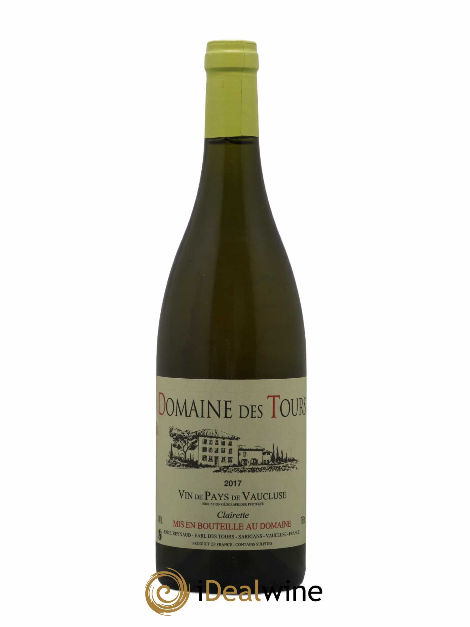 Vaucluse (Vin de Pays de Vaucluse) Domaine des Tours Emmanuel Reynaud Clairette (sans prix de réserve) 2017 - Lot de 1 bouteille - 0