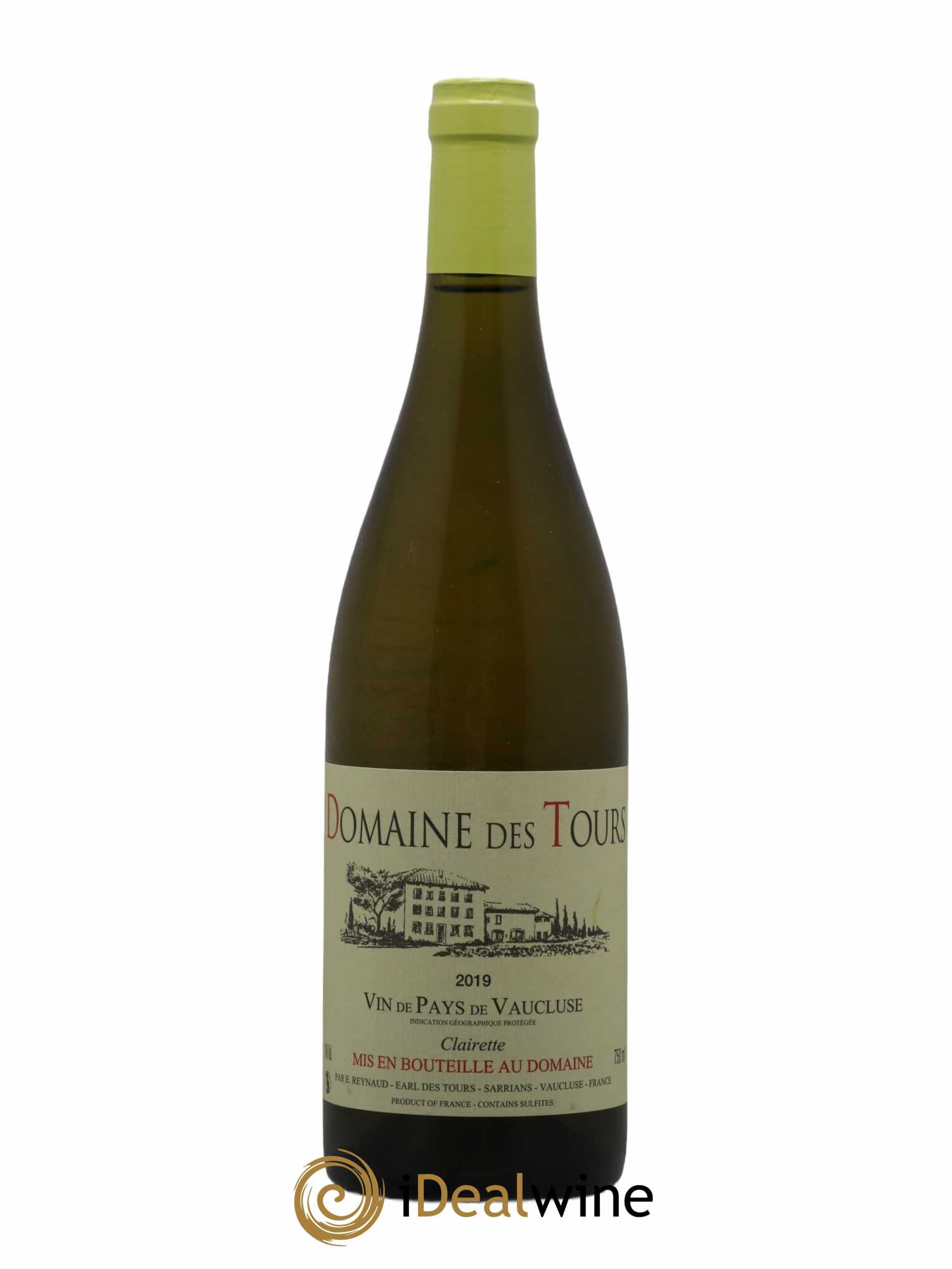 Vaucluse (Vin de Pays de Vaucluse) Domaine des Tours Emmanuel Reynaud Clairette (sans prix de réserve) 2019 - Lot de 1 bouteille - 0