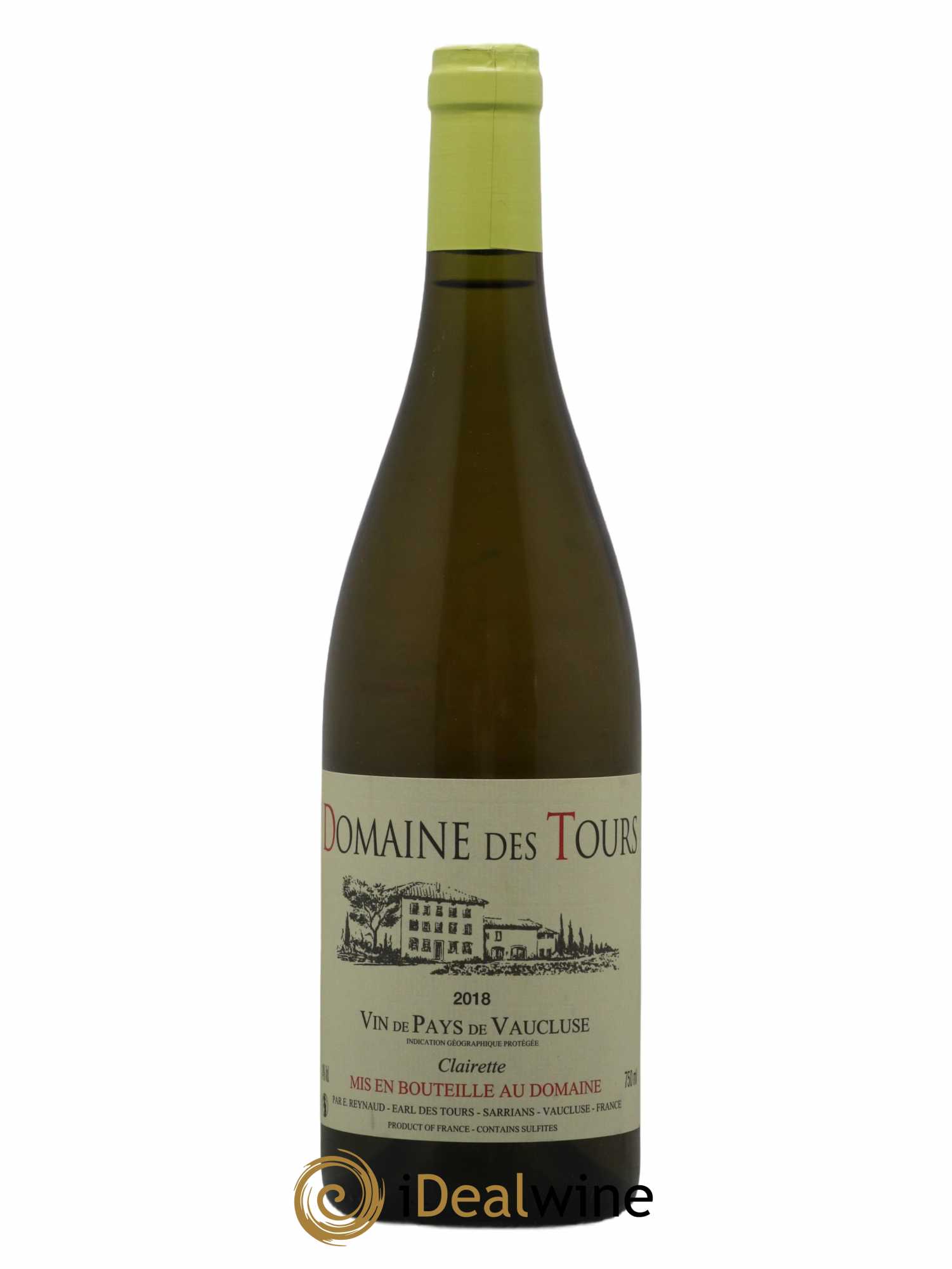 Vaucluse (Vin de Pays de Vaucluse) Domaine des Tours Emmanuel Reynaud Clairette (sans prix de réserve) 2018 - Lot de 1 bouteille - 0