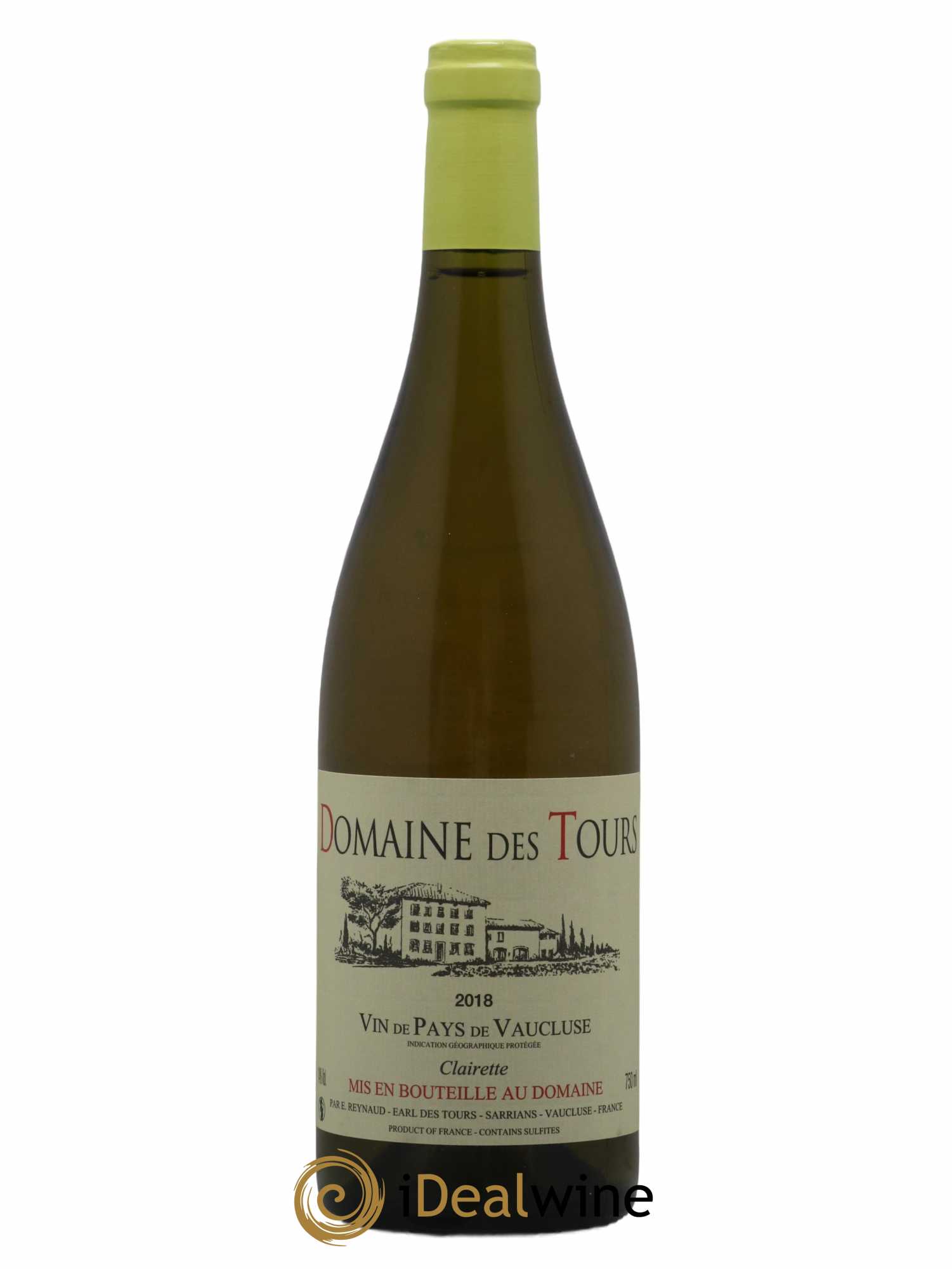 Vaucluse (Vin de Pays de Vaucluse) Domaine des Tours Emmanuel Reynaud Clairette (sans prix de réserve) 2018 - Lot de 1 bouteille - 0
