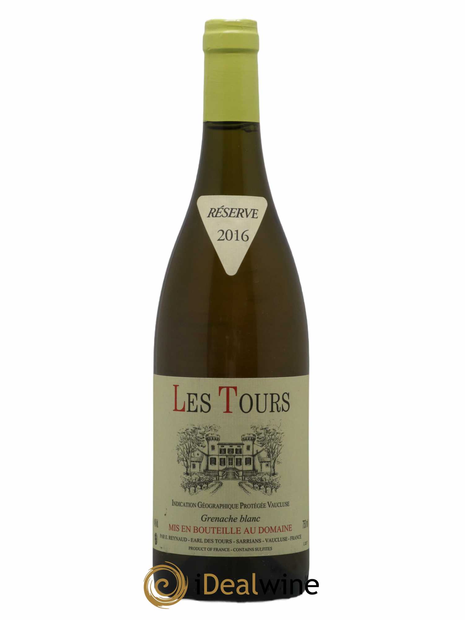Vaucluse (Vin de Pays de Vaucluse) Les Tours Grenache Blanc Emmanuel Reynaud (sans prix de réserve) 2016 - Lot de 1 bouteille - 0