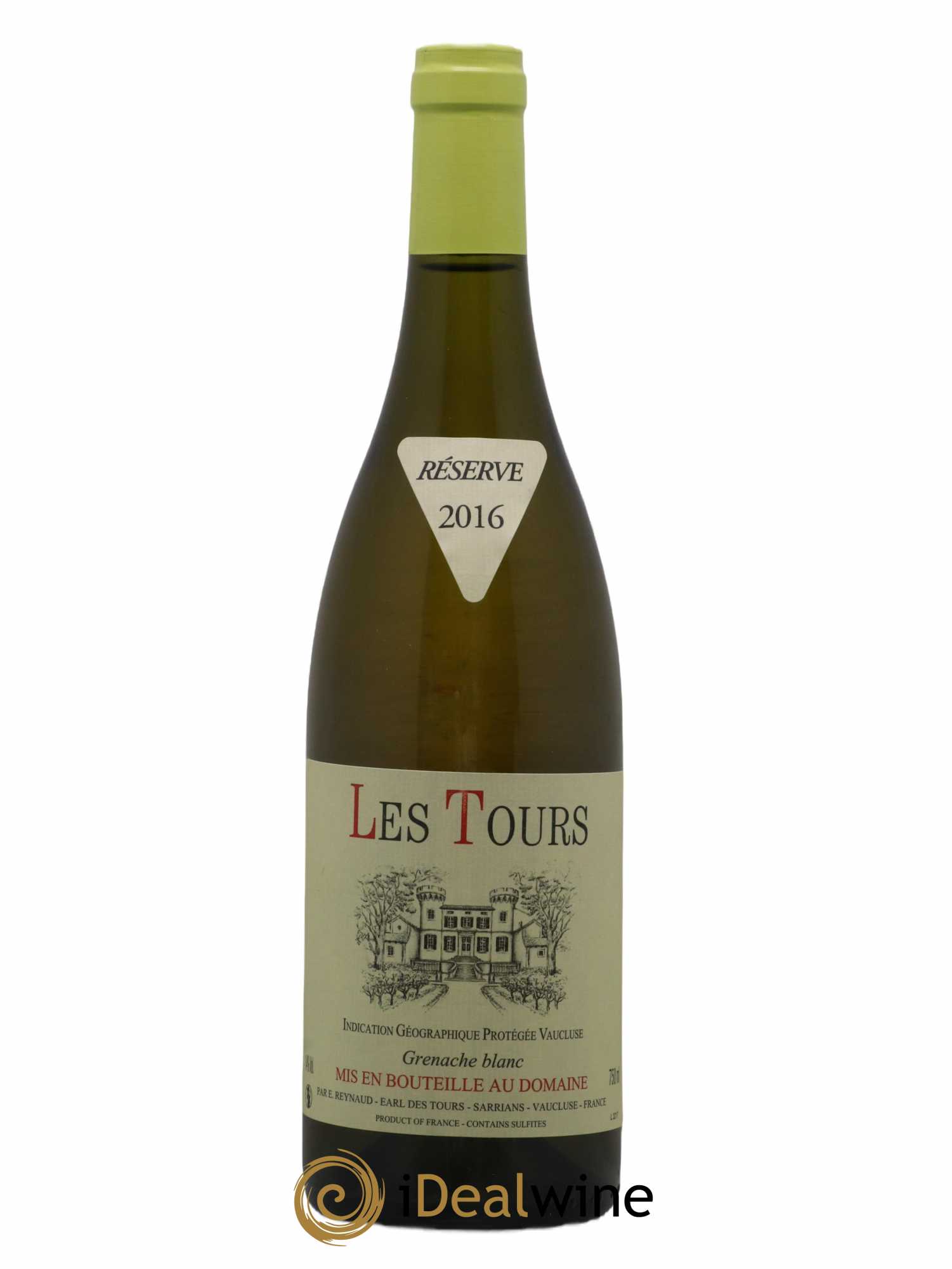 Vaucluse (Vin de Pays de Vaucluse) Les Tours Grenache Blanc Emmanuel Reynaud (sans prix de réserve) 2016 - Lot de 1 bouteille - 0