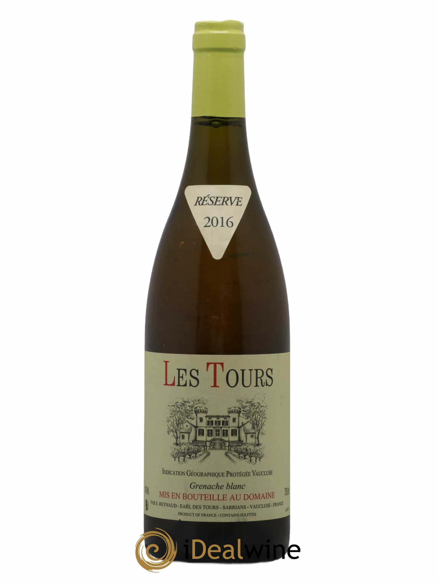 Vaucluse (Vin de Pays de Vaucluse) Les Tours Grenache Blanc Emmanuel Reynaud (sans prix de réserve) 2016 - Lot de 1 bouteille - 0