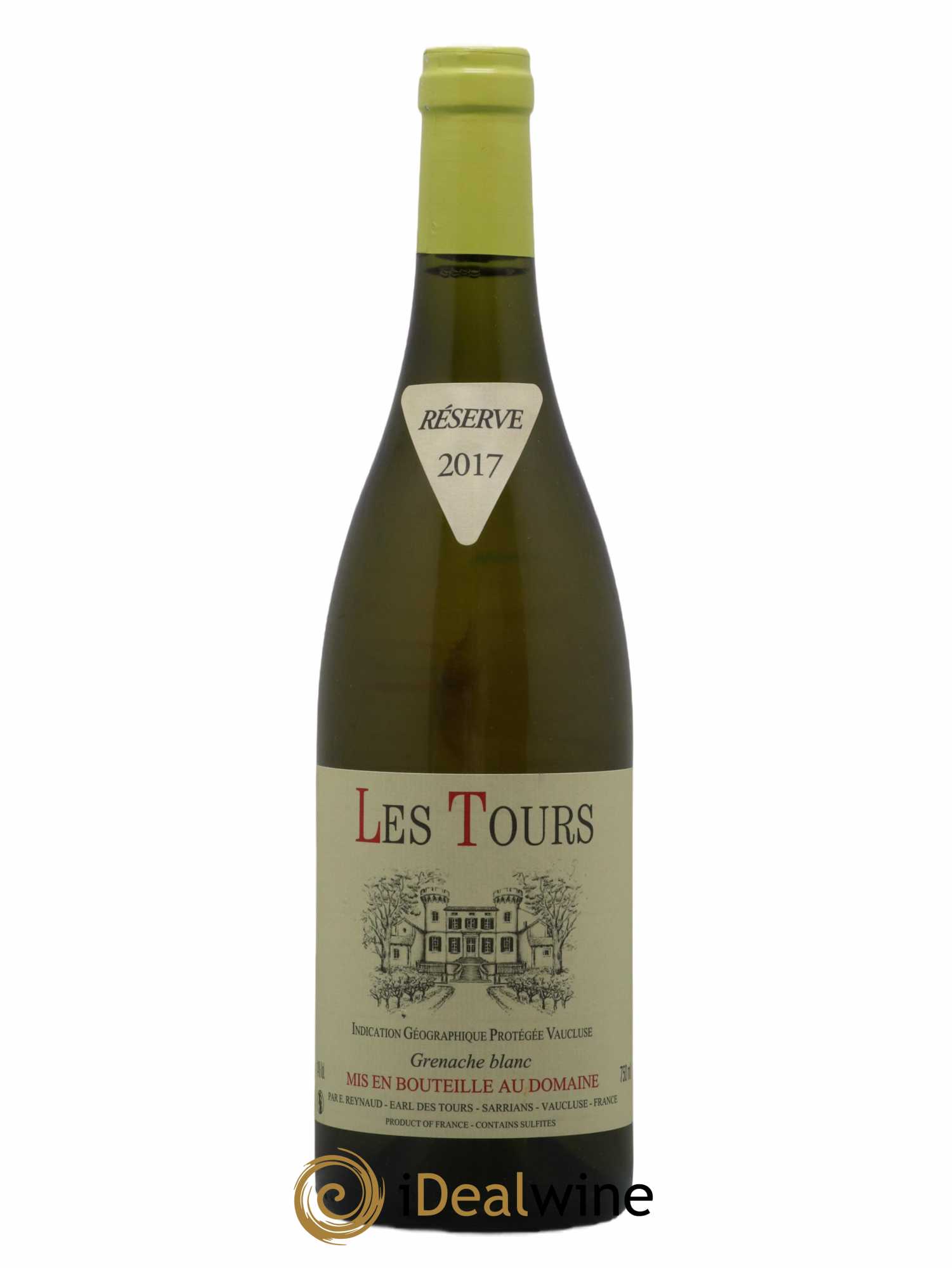 Vaucluse (Vin de Pays de Vaucluse) Les Tours Grenache Blanc Emmanuel Reynaud (sans prix de réserve) 2017 - Lot de 1 bouteille - 0