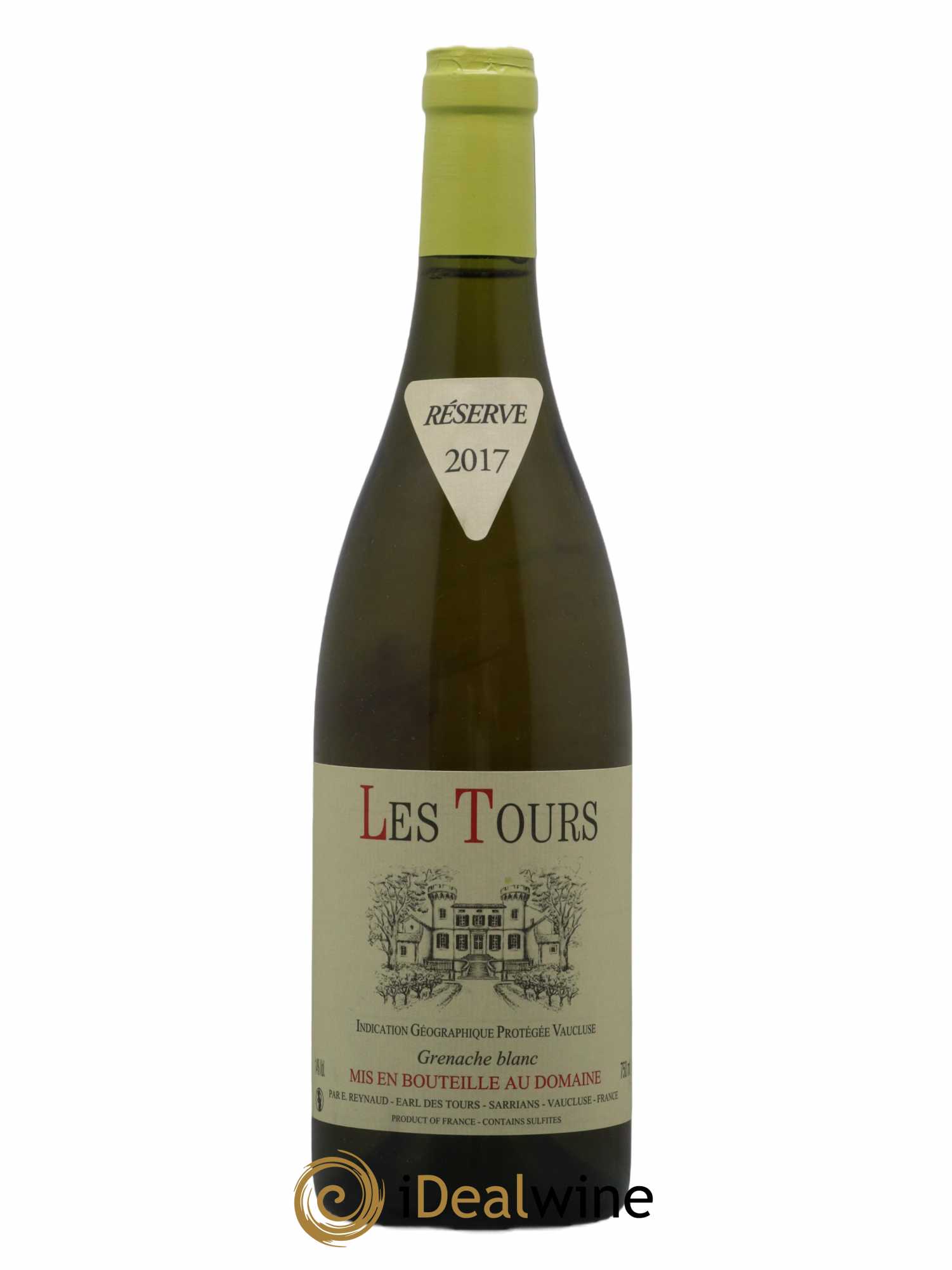 Vaucluse (Vin de Pays de Vaucluse) Les Tours Grenache Blanc Emmanuel Reynaud (sans prix de réserve) 2017 - Lot de 1 bouteille - 0