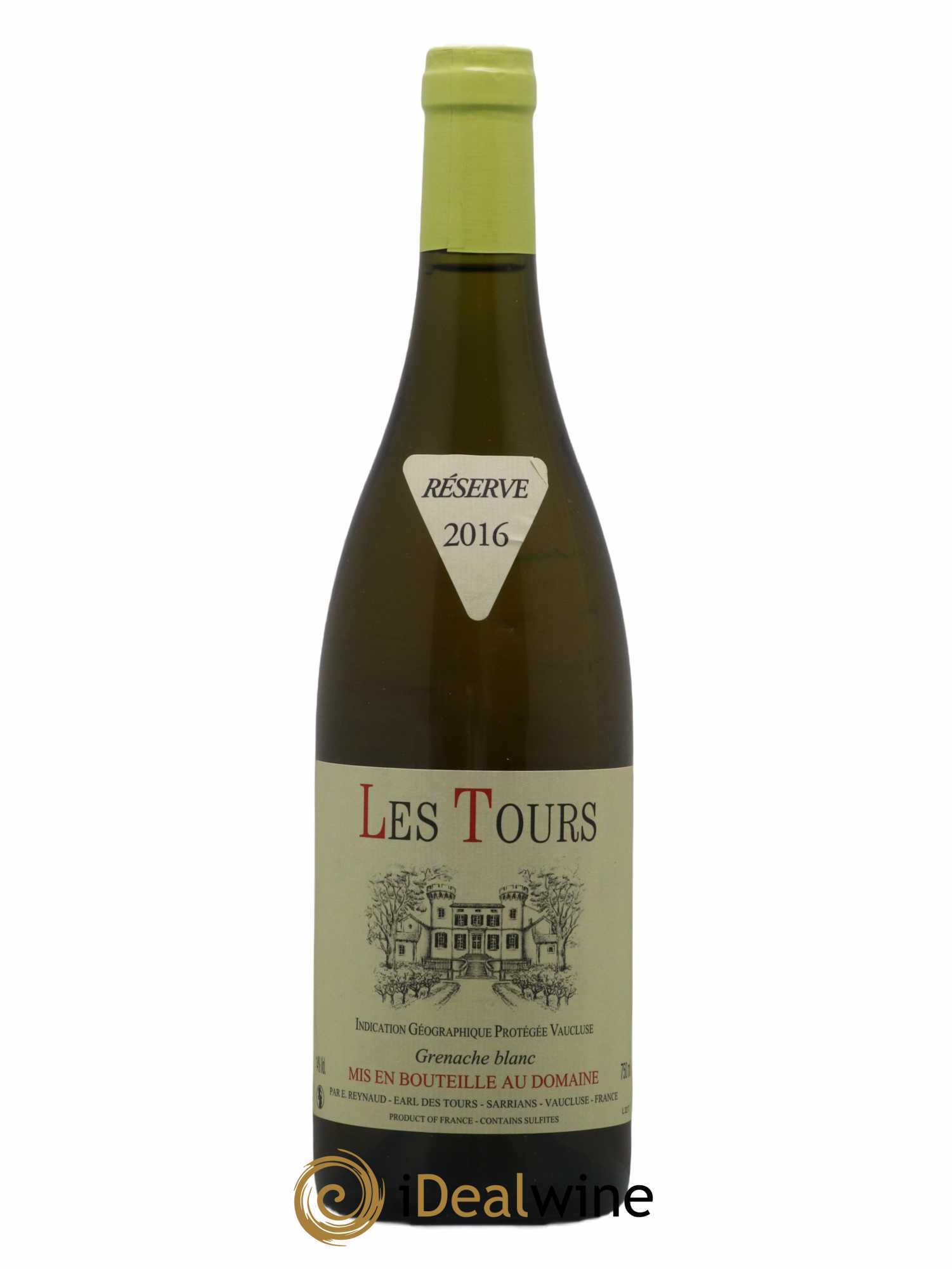 Vaucluse (Vin de Pays de Vaucluse) Les Tours Grenache Blanc Emmanuel Reynaud (sans prix de réserve) 2016 - Lot de 1 bouteille - 0