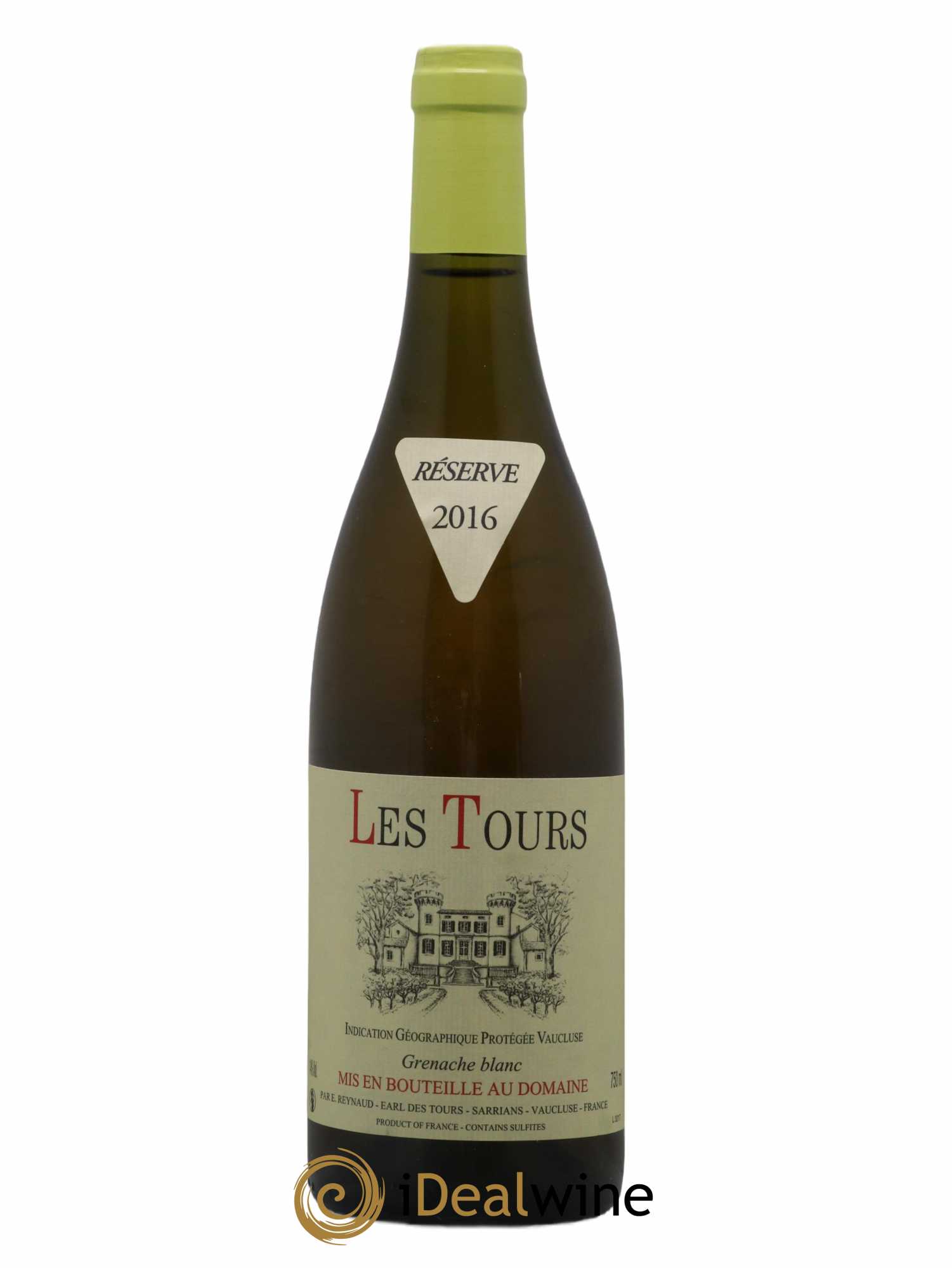 Vaucluse (Vin de Pays de Vaucluse) Les Tours Grenache Blanc Emmanuel Reynaud (sans prix de réserve) 2016 - Lot de 1 bouteille - 0