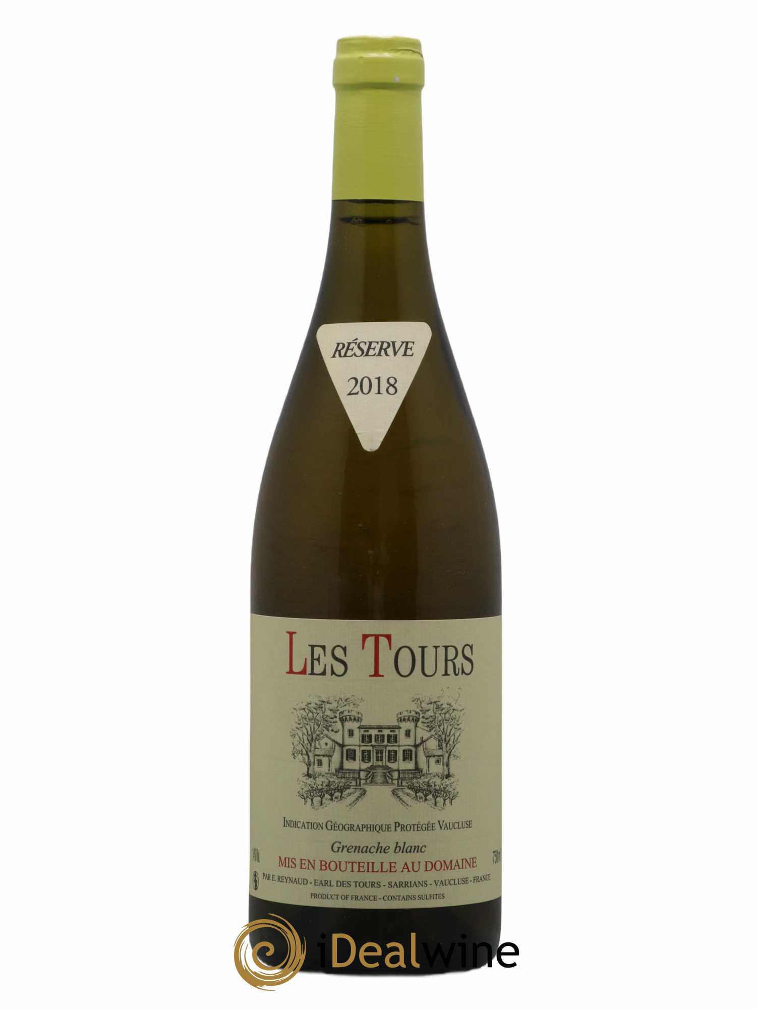 Vaucluse (Vin de Pays de Vaucluse) Les Tours Grenache Blanc Emmanuel Reynaud (sans prix de réserve) 2018 - Lot de 1 bouteille - 0