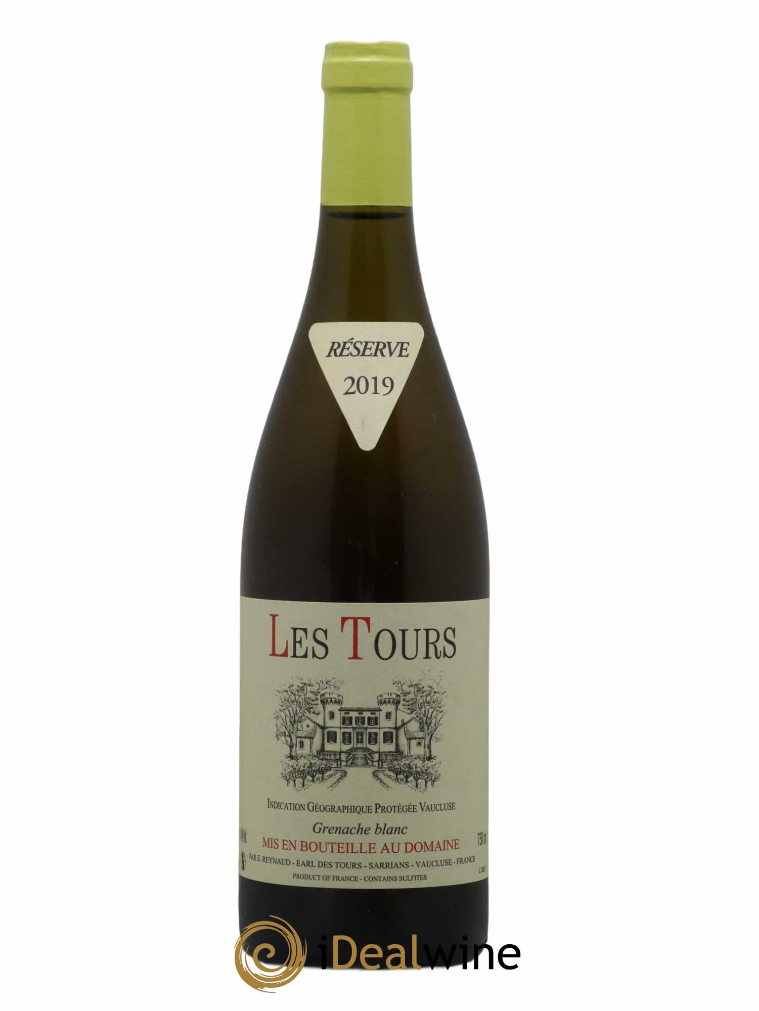 Vaucluse (Vin de Pays de Vaucluse) Les Tours Grenache Blanc Emmanuel Reynaud (sans prix de réserve) 2019 - Lot de 1 bouteille - 0