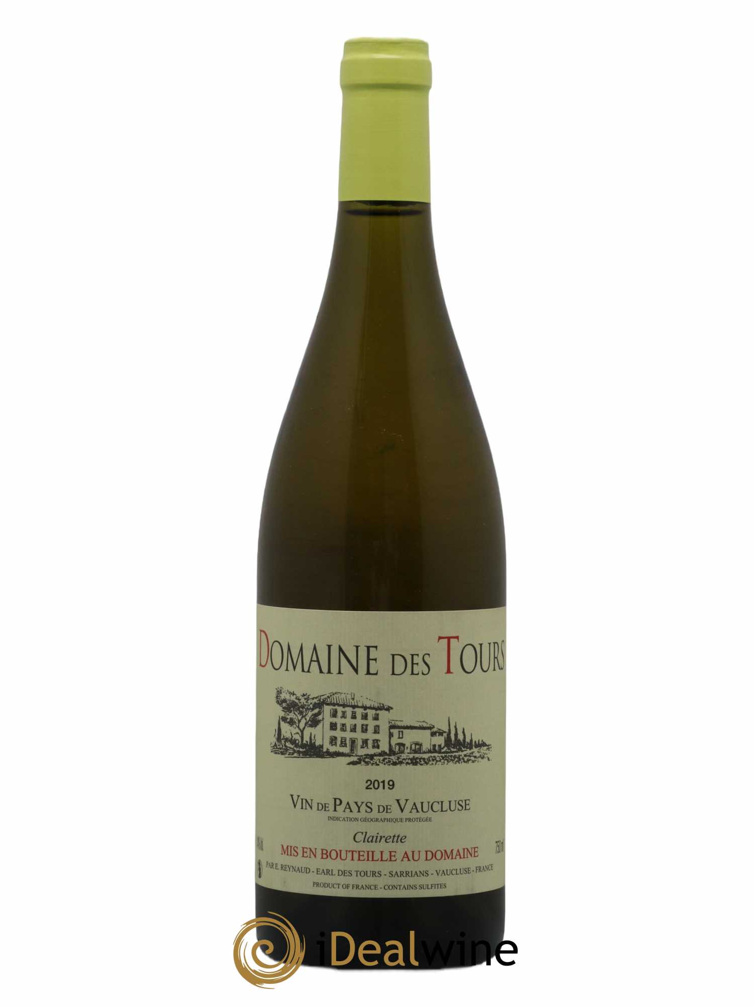 Vaucluse (Vin de Pays de Vaucluse) Domaine des Tours Emmanuel Reynaud Clairette 2019 - Lot de 1 bouteille - 0