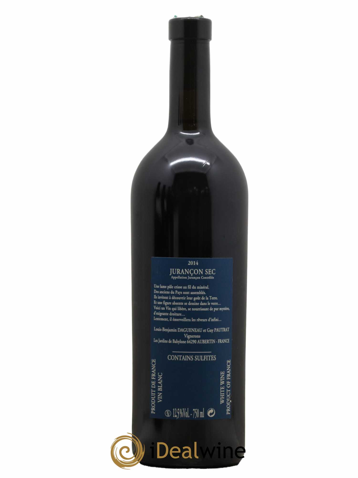 Vin de France(anciennement Jurançon) Les Jardins de Babylone Sec Didier Dagueneau 2014 - Lot de 1 bouteille - 1