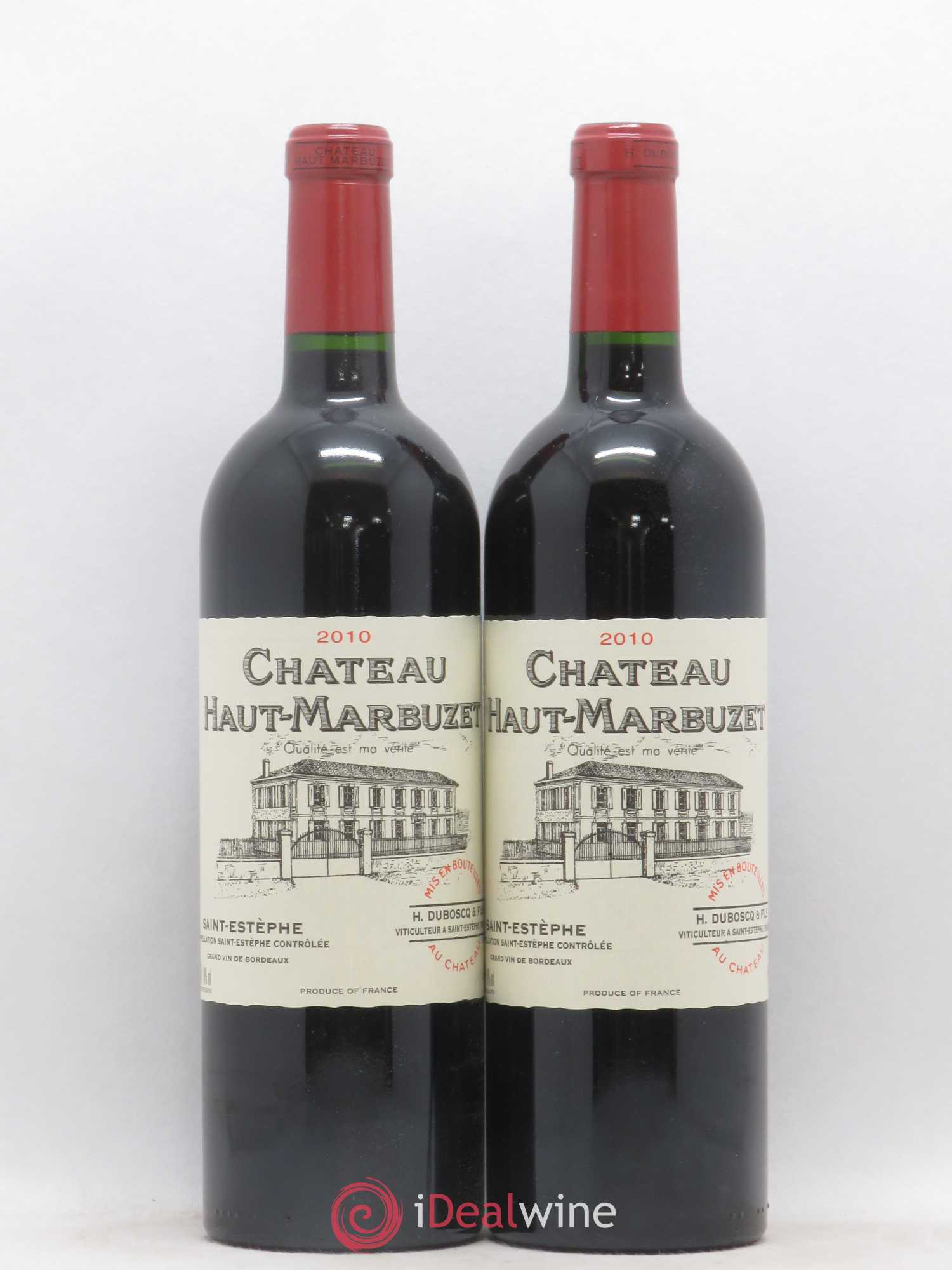 Château Haut Marbuzet (sans prix de réserve) 2010 - Lot de 2 bouteilles - 0