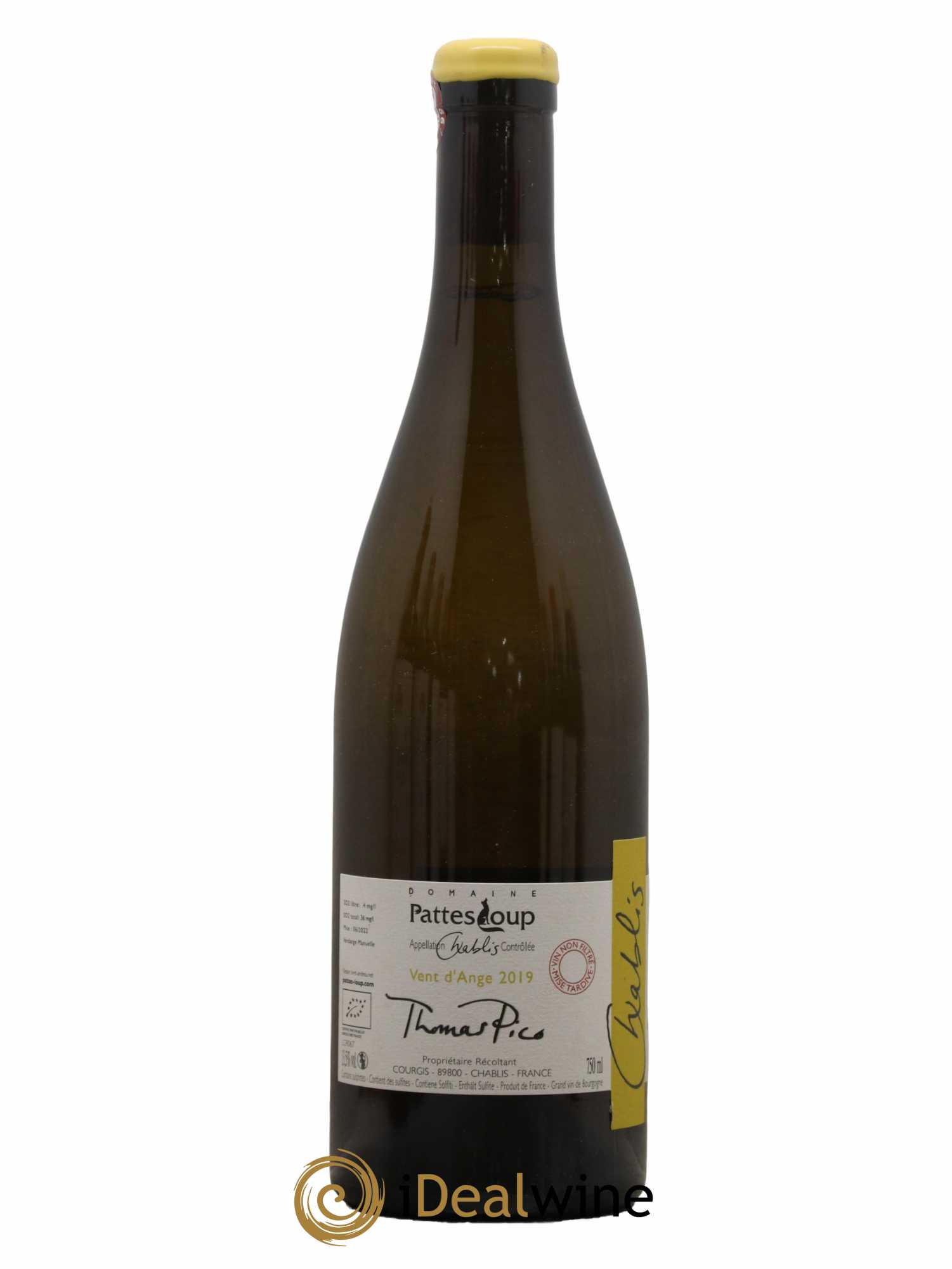 Chablis Vent d'Ange Pattes Loup (Domaine) 2019 - Lot de 1 bouteille - 0