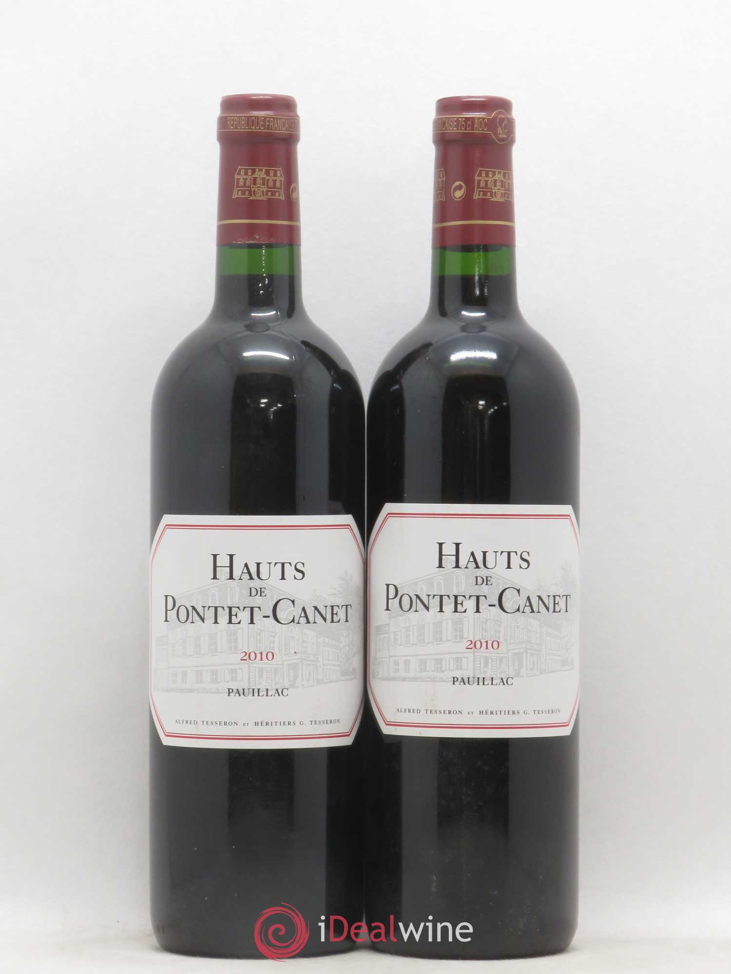Les Hauts de Pontet-Canet Second Vin (sans prix de réserve) 2010 - Lot de 2 bouteilles - 0