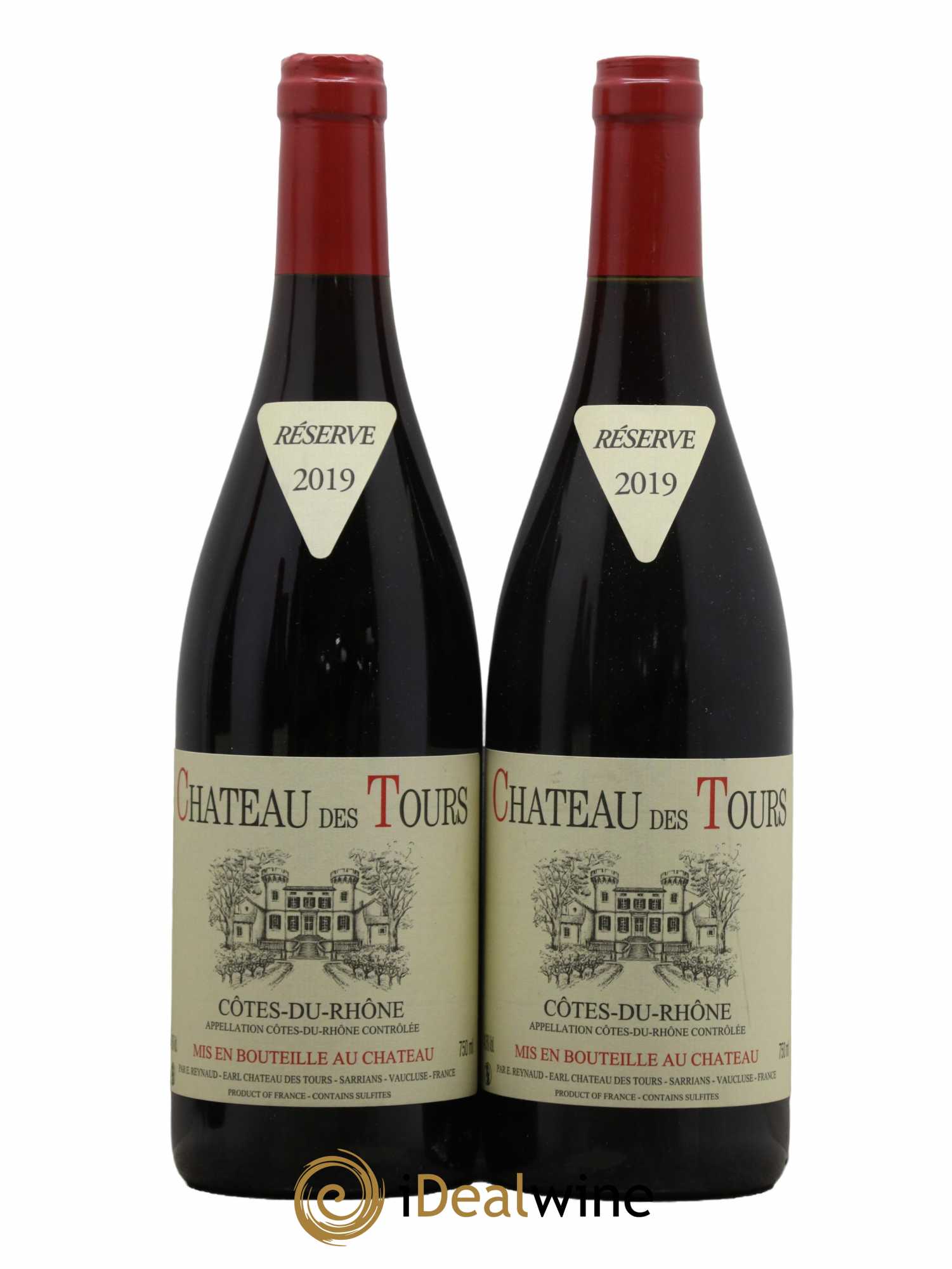Côtes-du-Rhône Château des Tours Emmanuel Reynaud 2019 - Lot de 2 bouteilles - 0