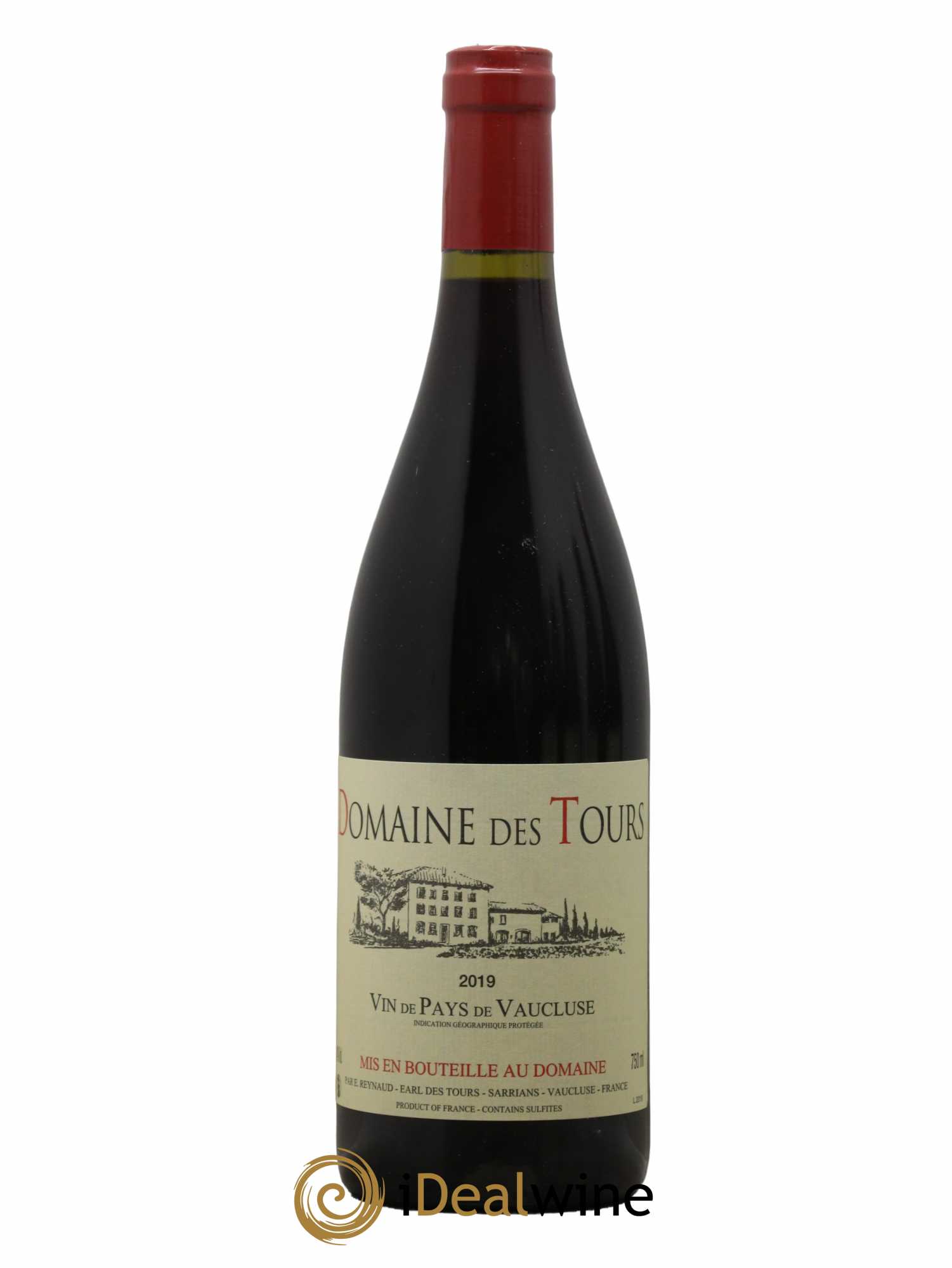 Vaucluse (Vin de Pays de Vaucluse) Domaine des Tours Emmanuel Reynaud 2019 - Lot de 1 bouteille - 0