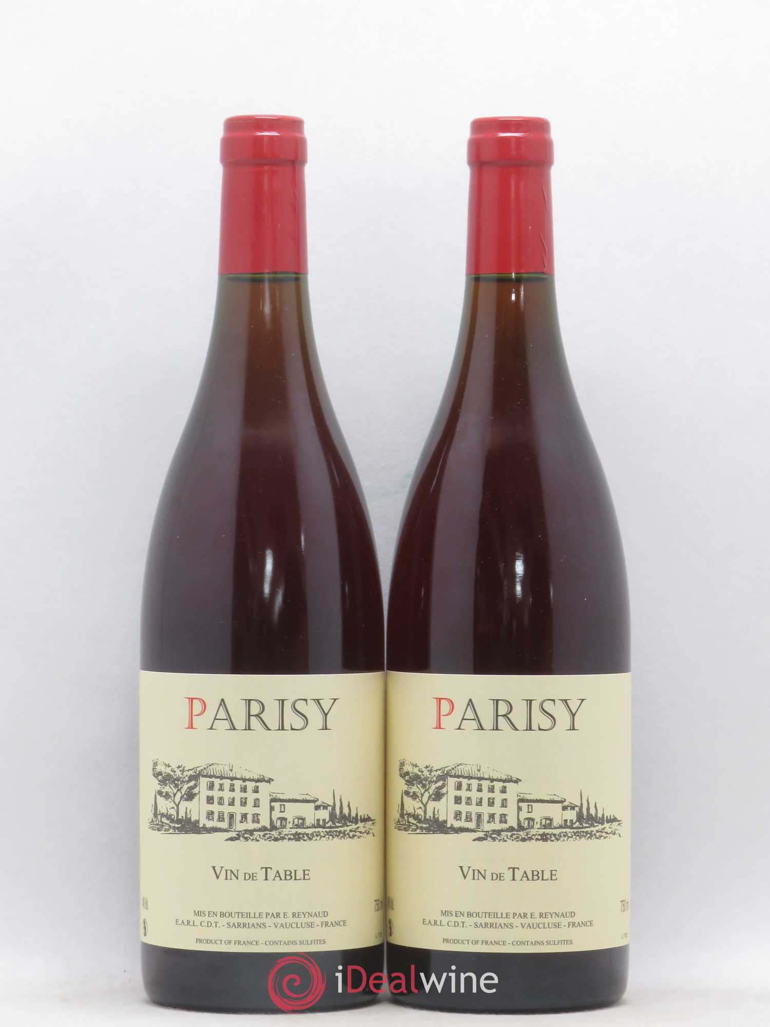 Vin de Table Parisy Emmanuel Reynaud - Posten von 2 Flaschen - 0
