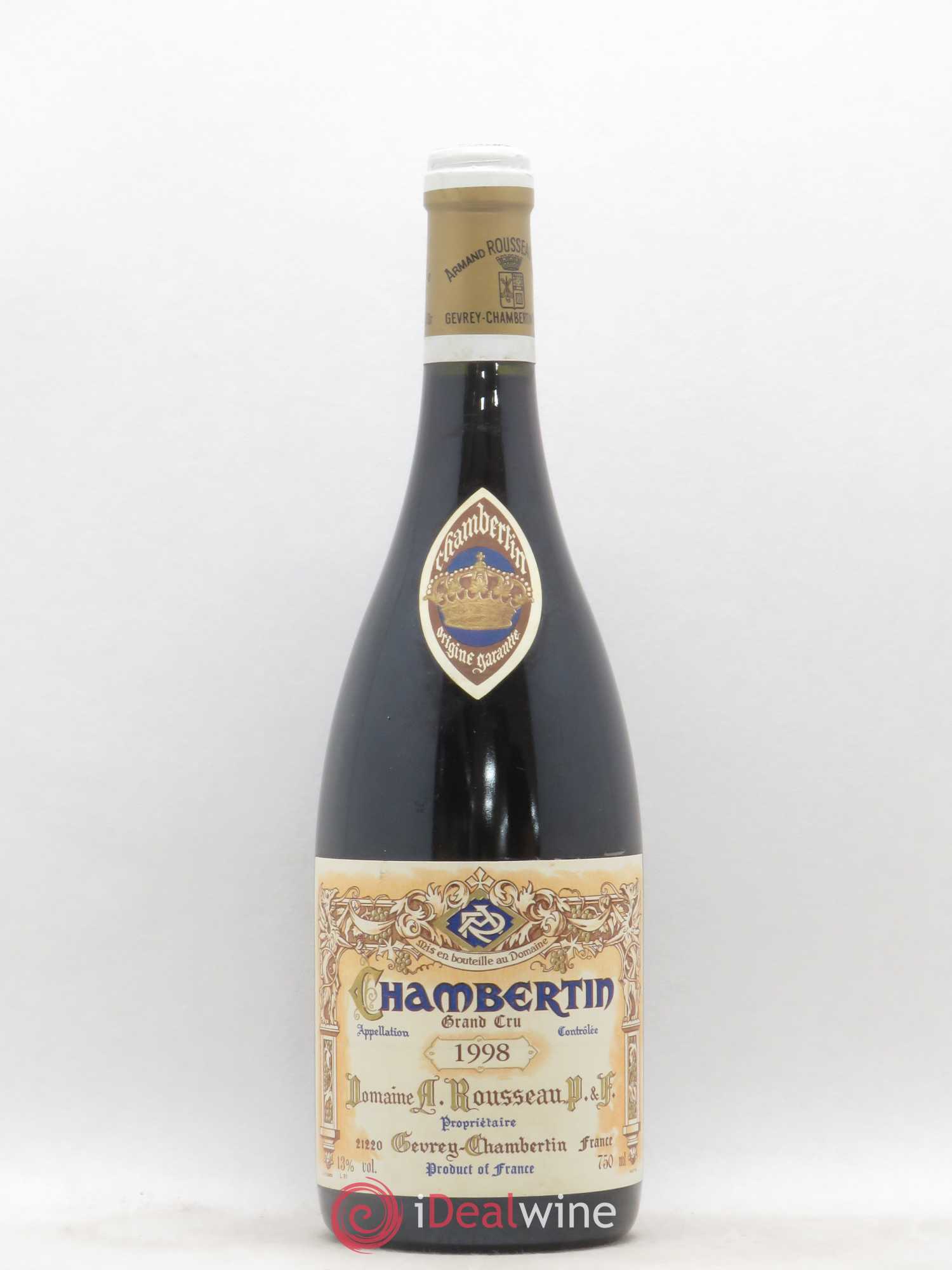 Chambertin Grand Cru Armand Rousseau (Domaine) 1998 - Lot de 1 bouteille - 0