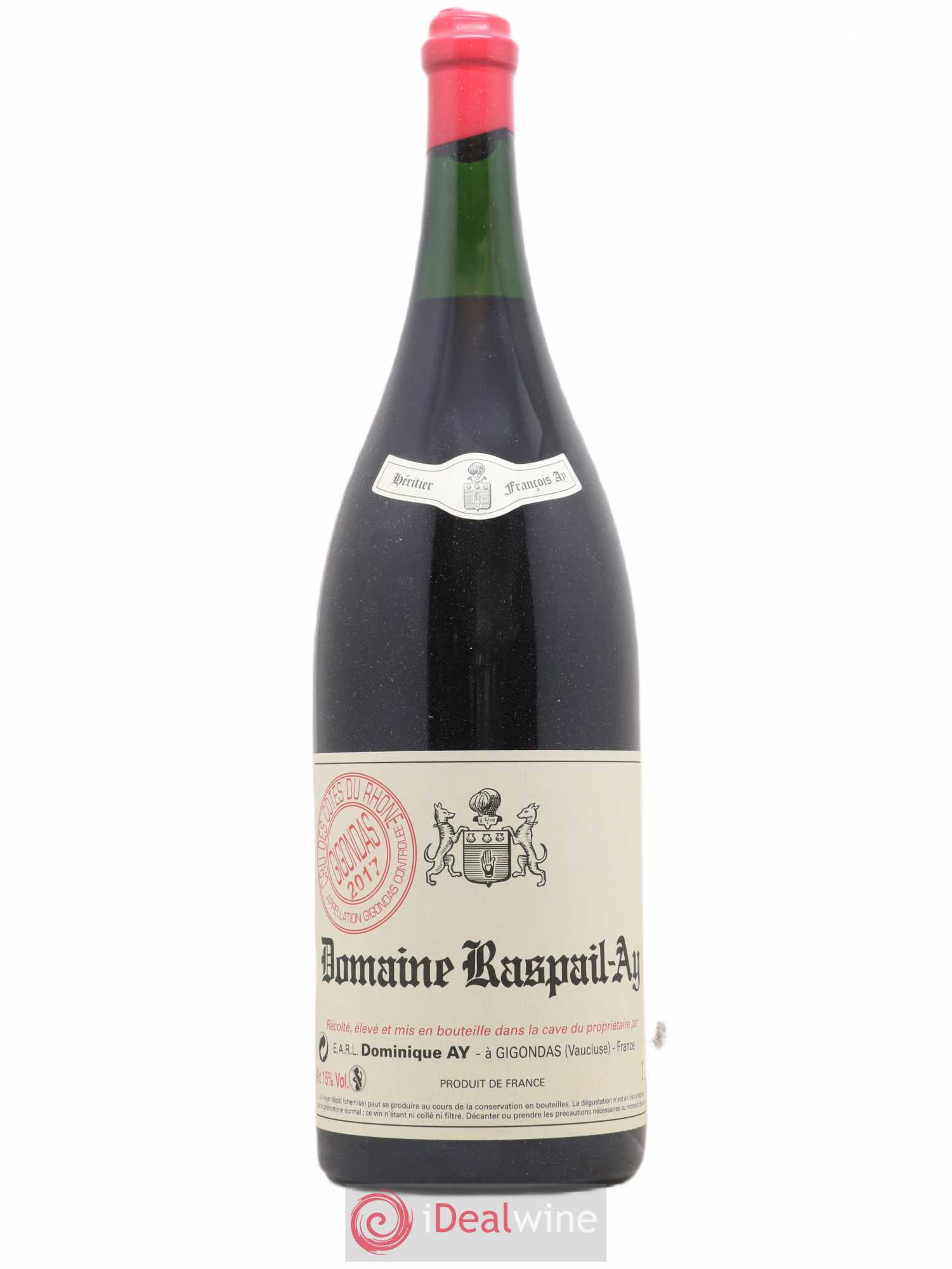 Gigondas Raspail-Ay (ohne Mindestpreis) 2017 - Posten von 1 Doppel-Magnum - 0