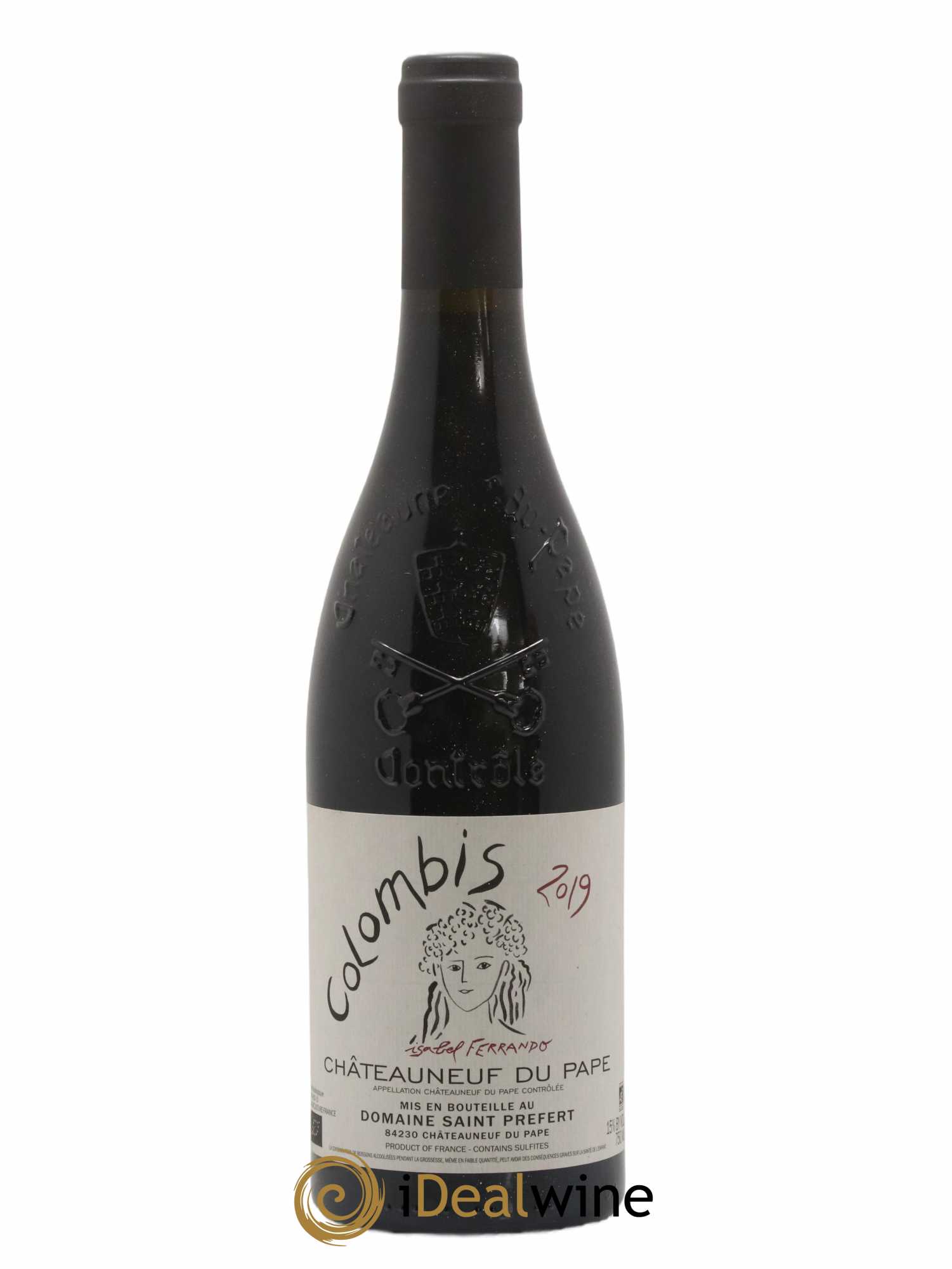 Châteauneuf-du-Pape Colombis Domaine Saint-Préfert (sans prix de réserve) 2019 - Lot de 1 bouteille - 0