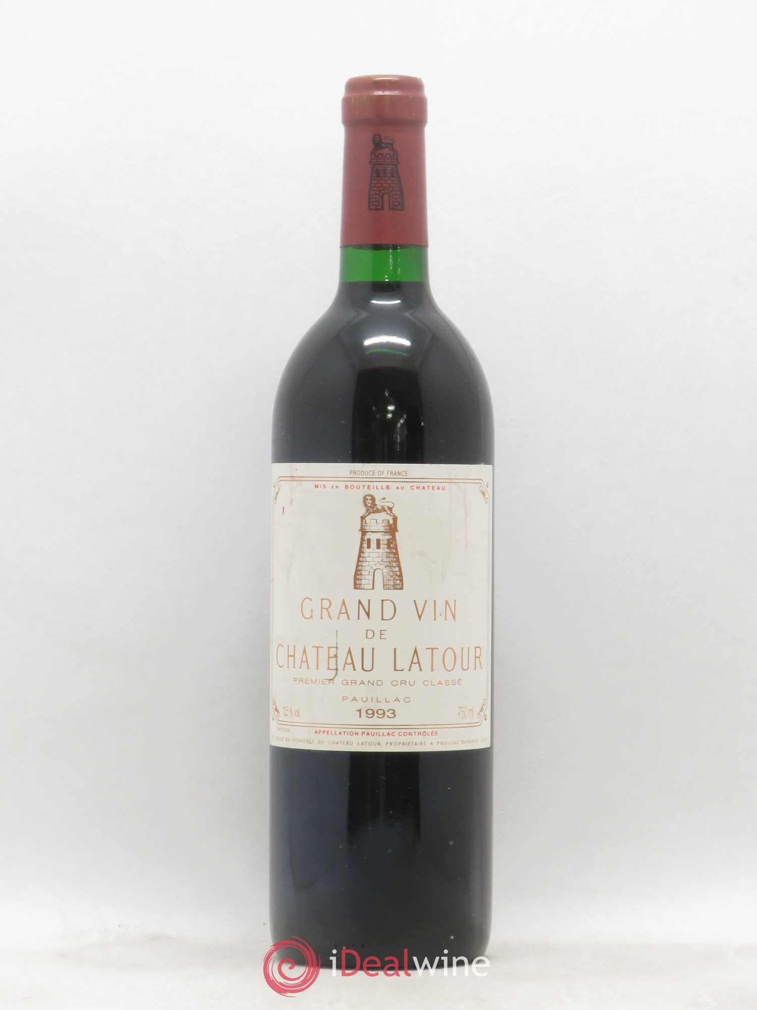 Château Latour 1er Grand Cru Classé 1993 - Lot de 1 bouteille - 0