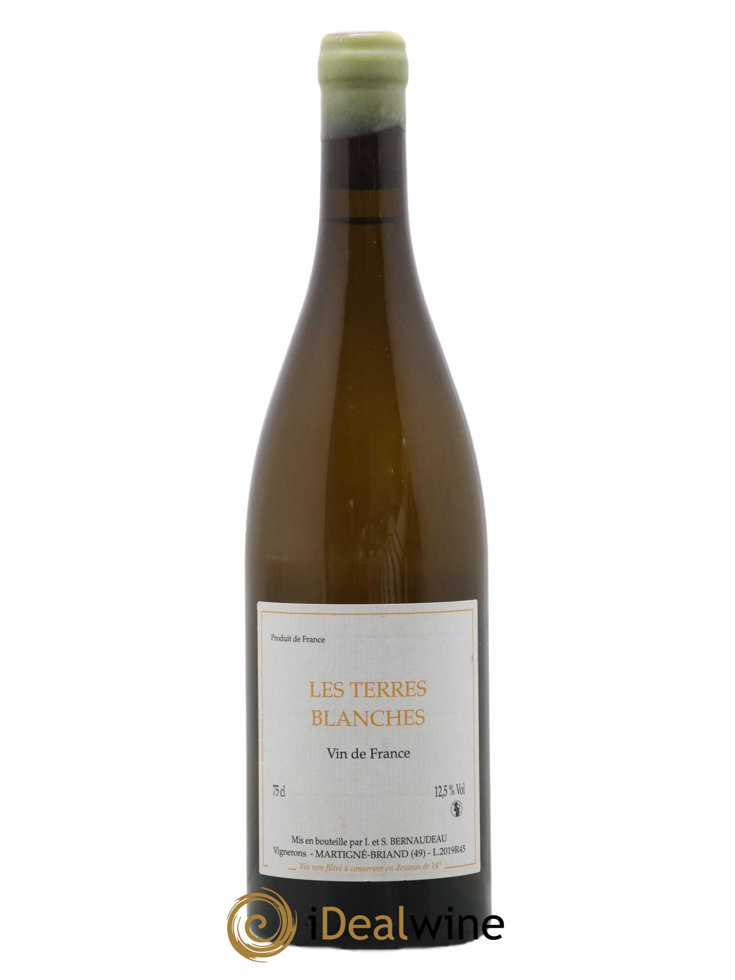 Vin de France Les Terres Blanches Stéphane Bernaudeau 2019 - Lot de 1 bouteille - 0