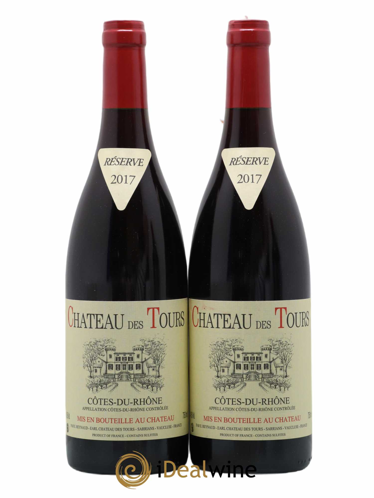 Côtes-du-Rhône Château des Tours Emmanuel Reynaud 2017 - Lot de 2 bouteilles - 0