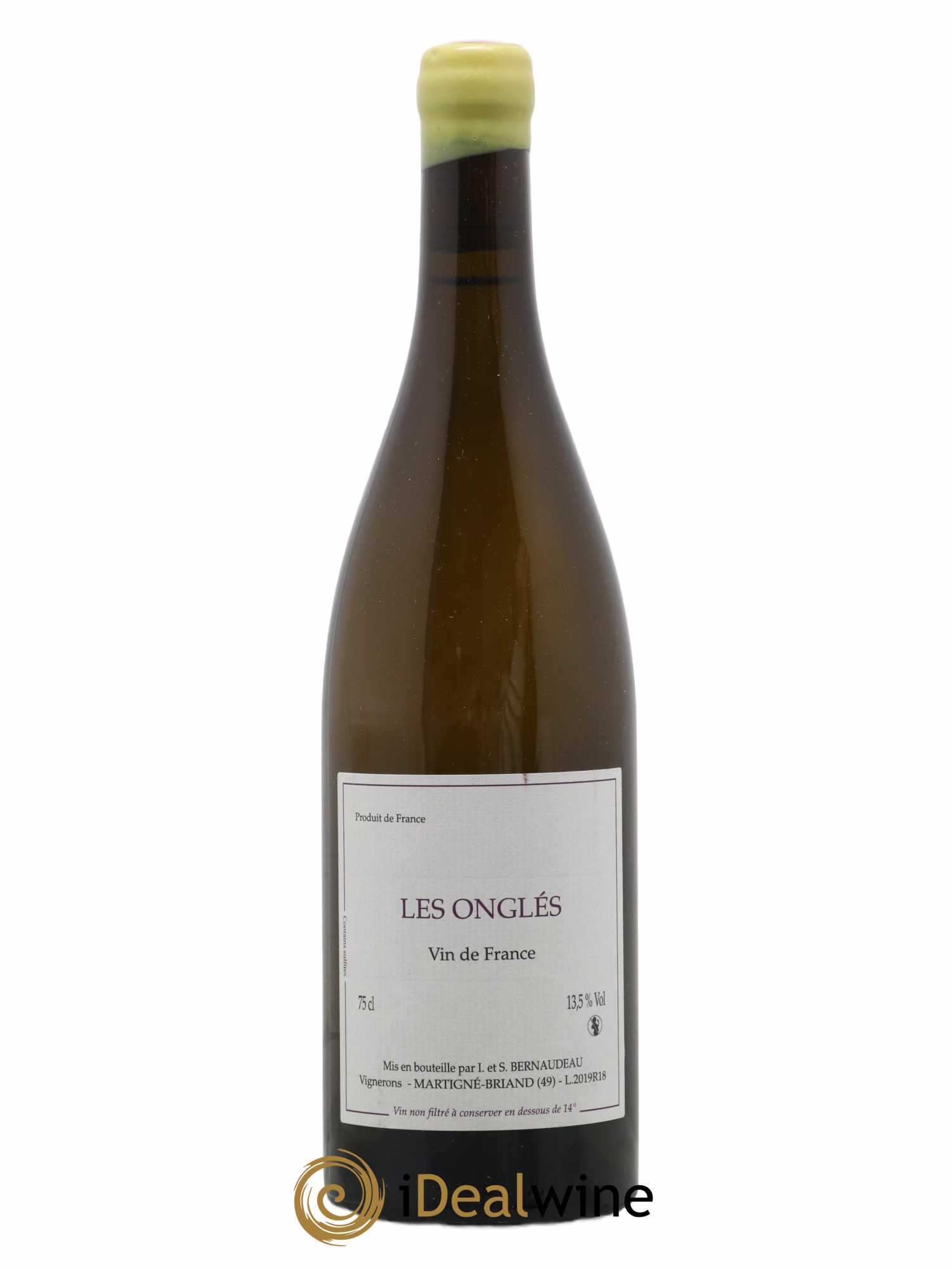 Vin de France Les Onglés Stéphane Bernaudeau 2019 - Lot de 1 bouteille - 0