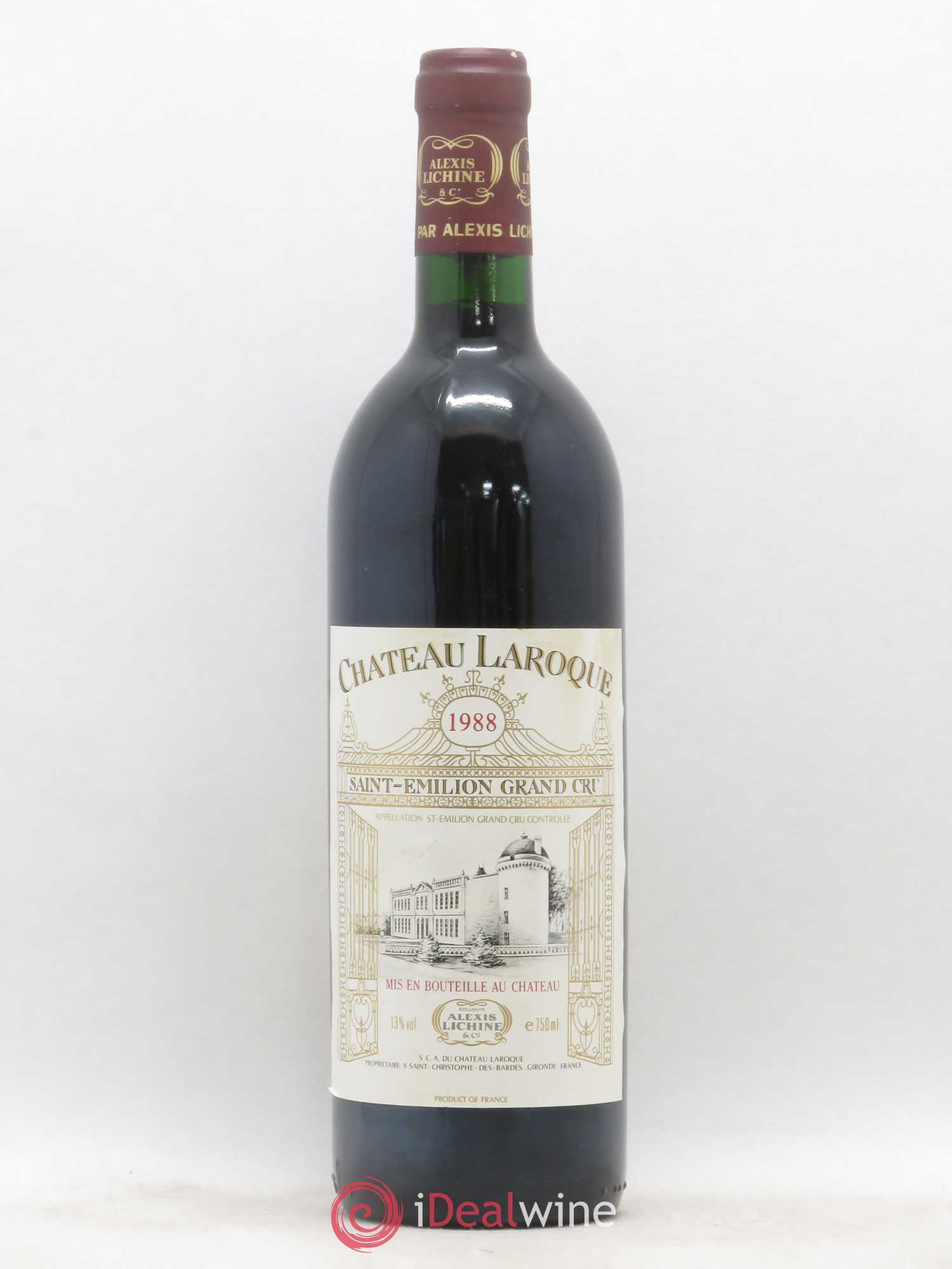 Château Laroque Grand Cru Classé 1988 - Lot de 1 bouteille - 0