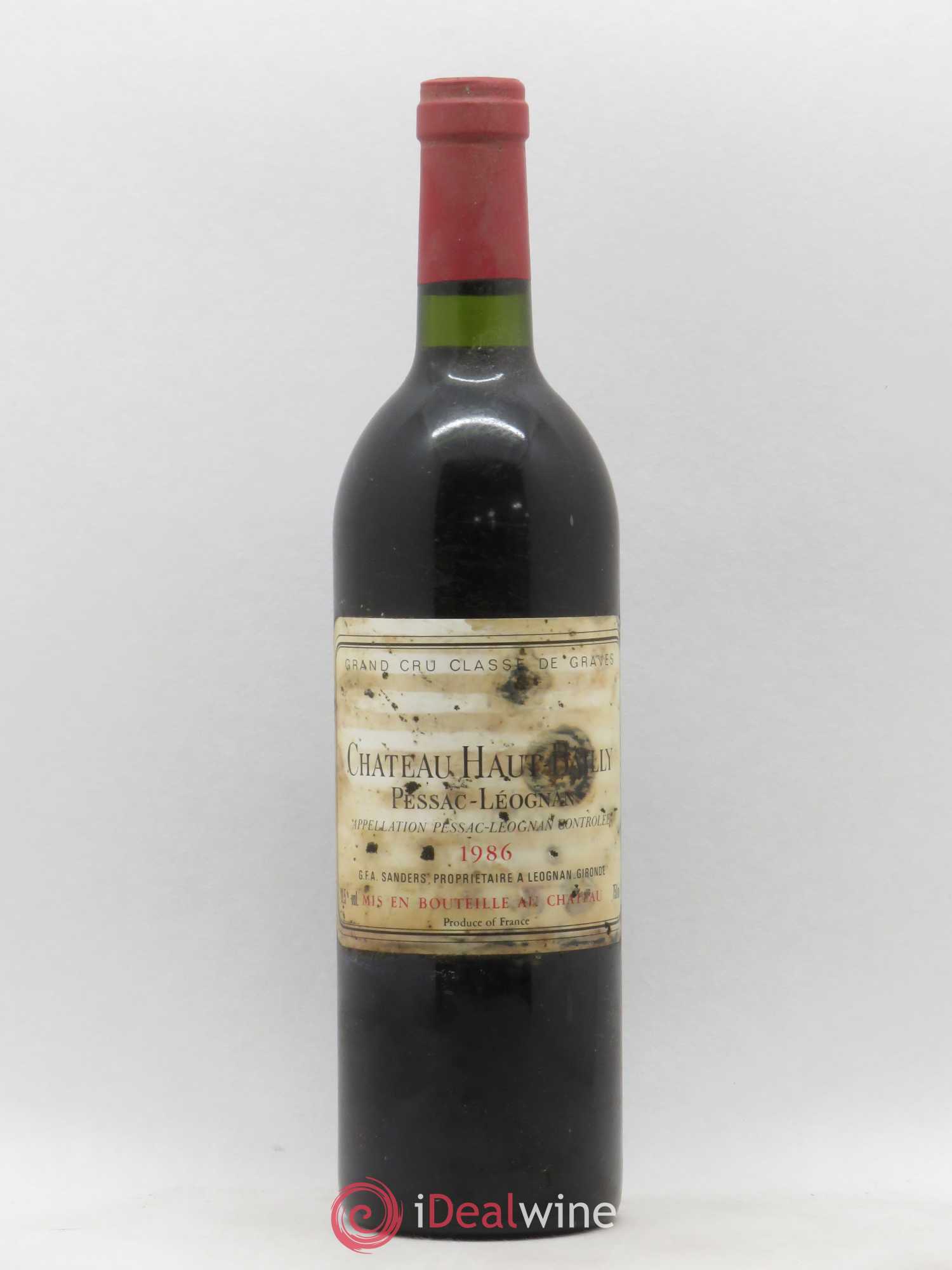 Château Haut-Bailly Cru Classé de Graves 1986 - Lot de 1 bouteille - 0