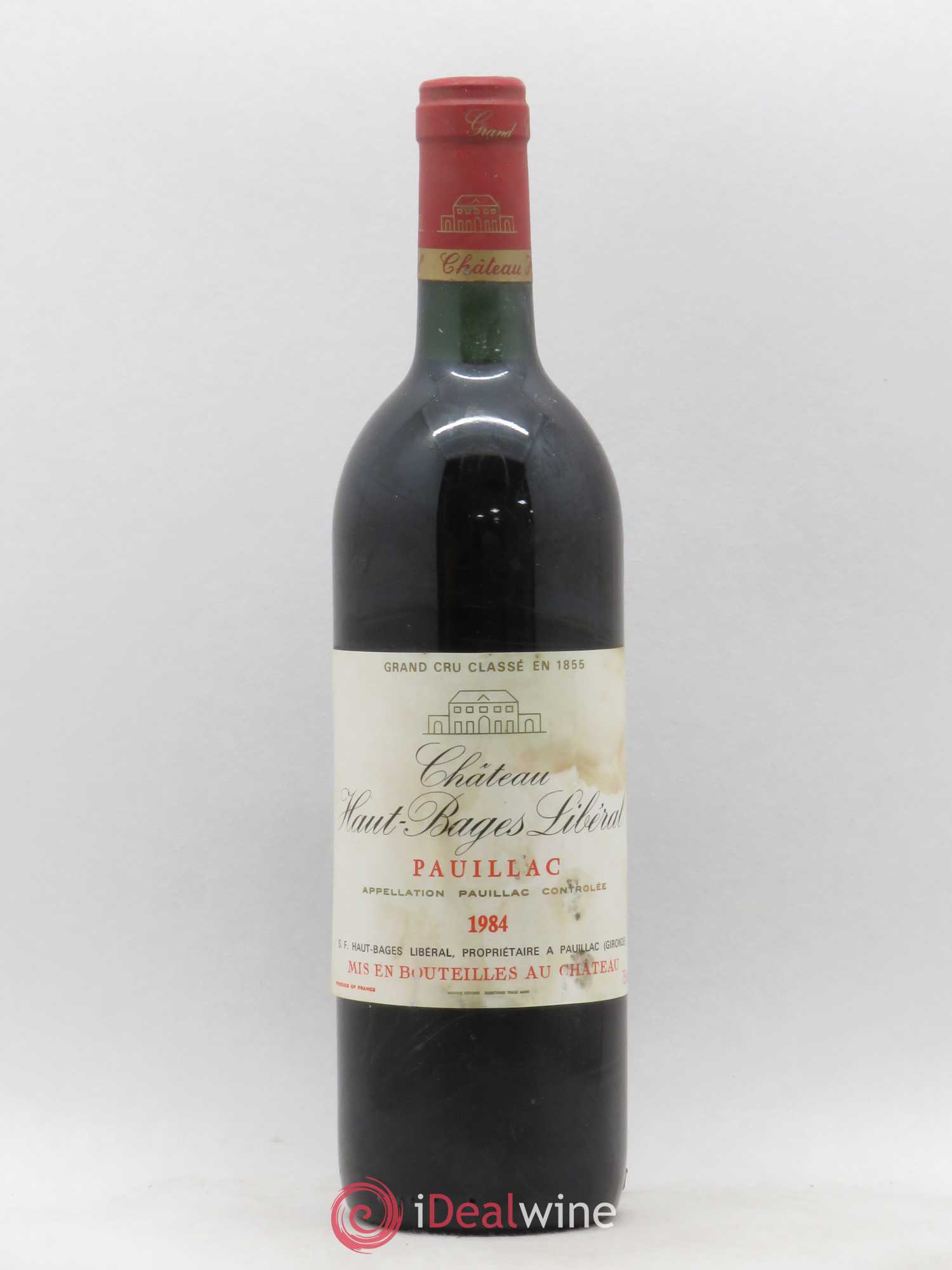 Château Haut Bages Libéral 5ème Grand Cru Classé 1984 - Lot de 1 bouteille - 0