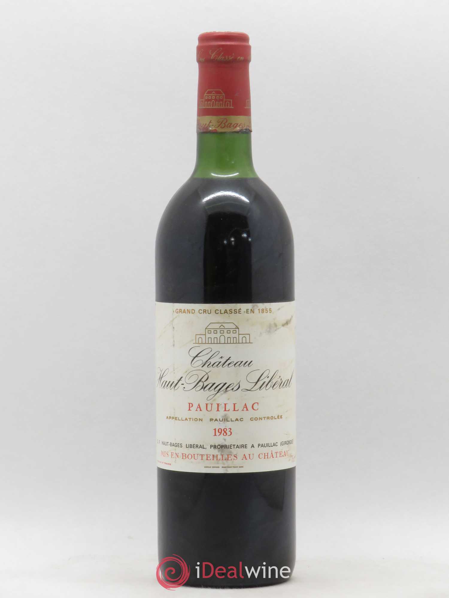 Château Haut Bages Libéral 5ème Grand Cru Classé 1983 - Lot de 1 bouteille - 0