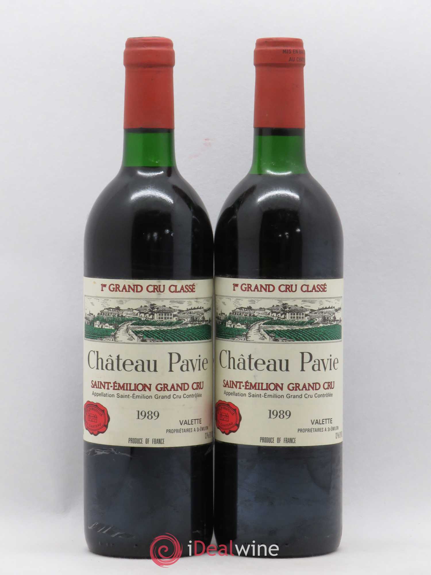Château Pavie 1er Grand Cru Classé A 1989 - Lot de 2 bouteilles - 0