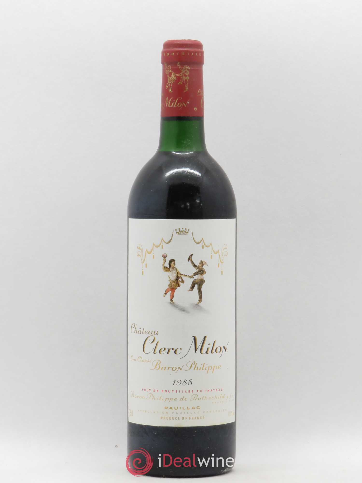 Château Clerc Milon 5ème Grand Cru Classé 1988 - Lot de 1 bouteille - 0