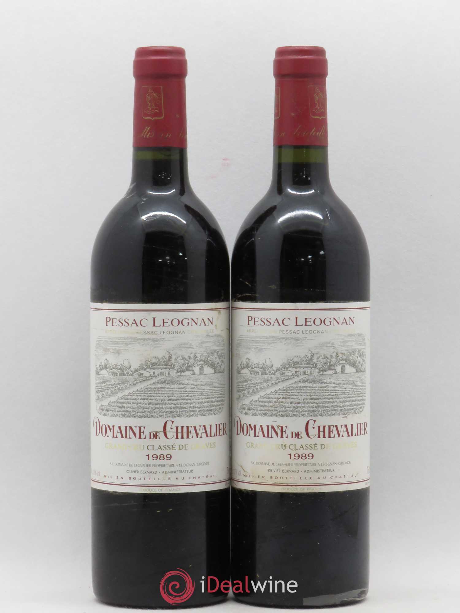 Domaine de Chevalier Cru Classé de Graves 1989 - Lot de 2 bouteilles - 0