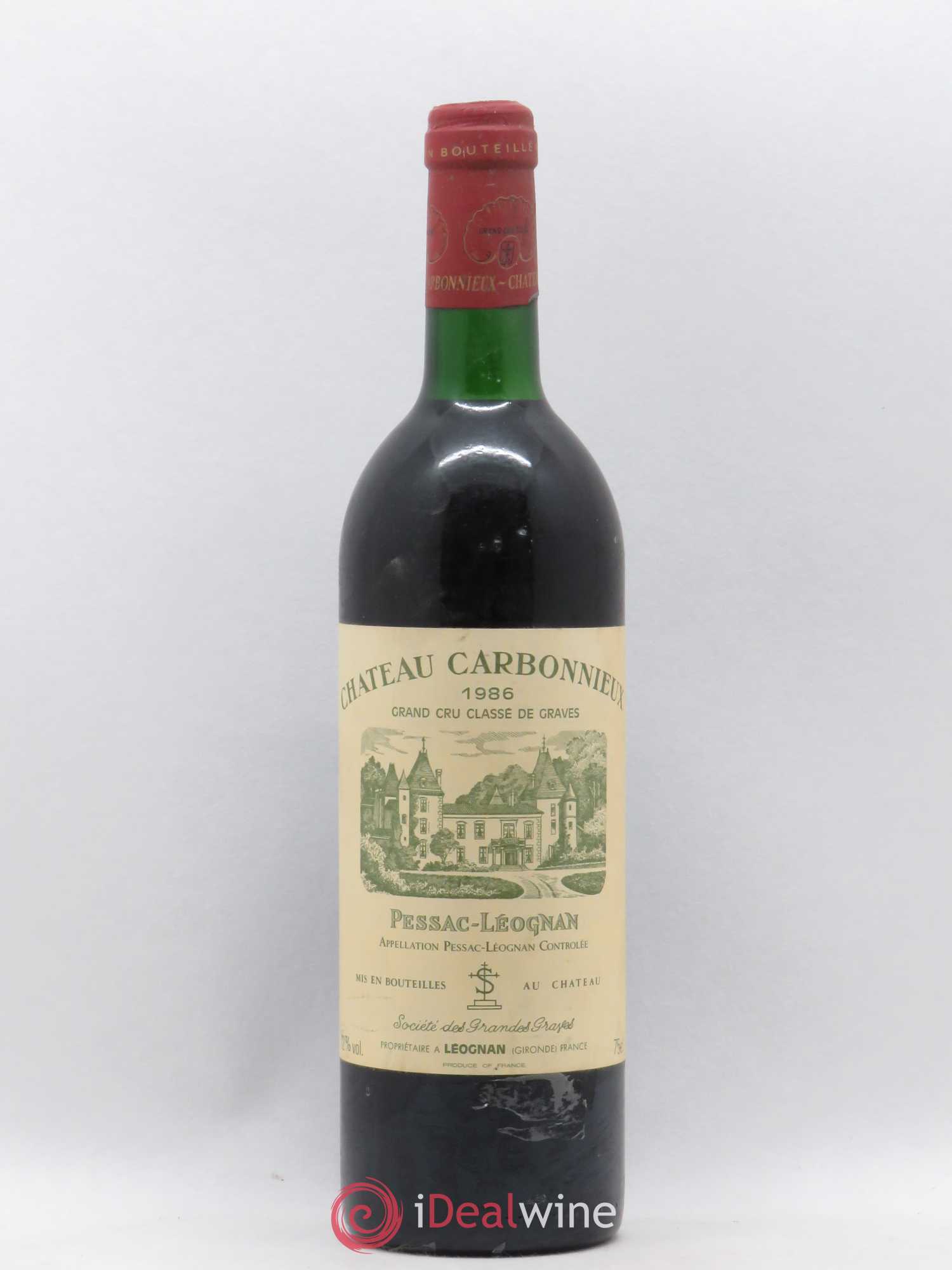 Château Carbonnieux Cru Classé de Graves 1986 - Lot de 1 bouteille - 0