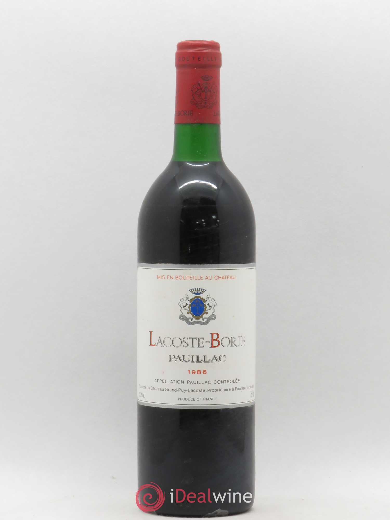Lacoste Borie 1986 - Lot de 1 bouteille - 0