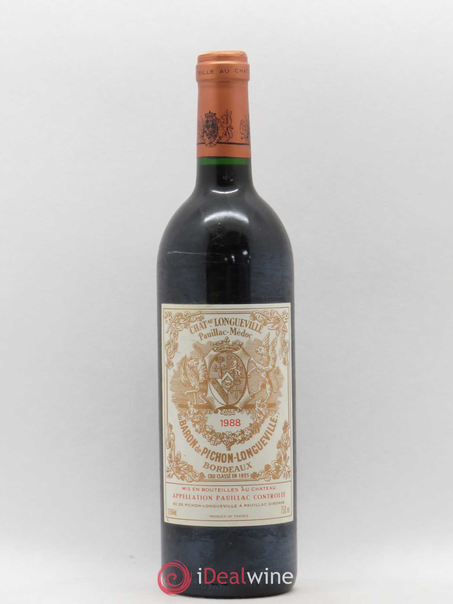 Pichon Longueville Baron 2ème Grand Cru Classé 1988 - Lot de 1 bouteille - 0