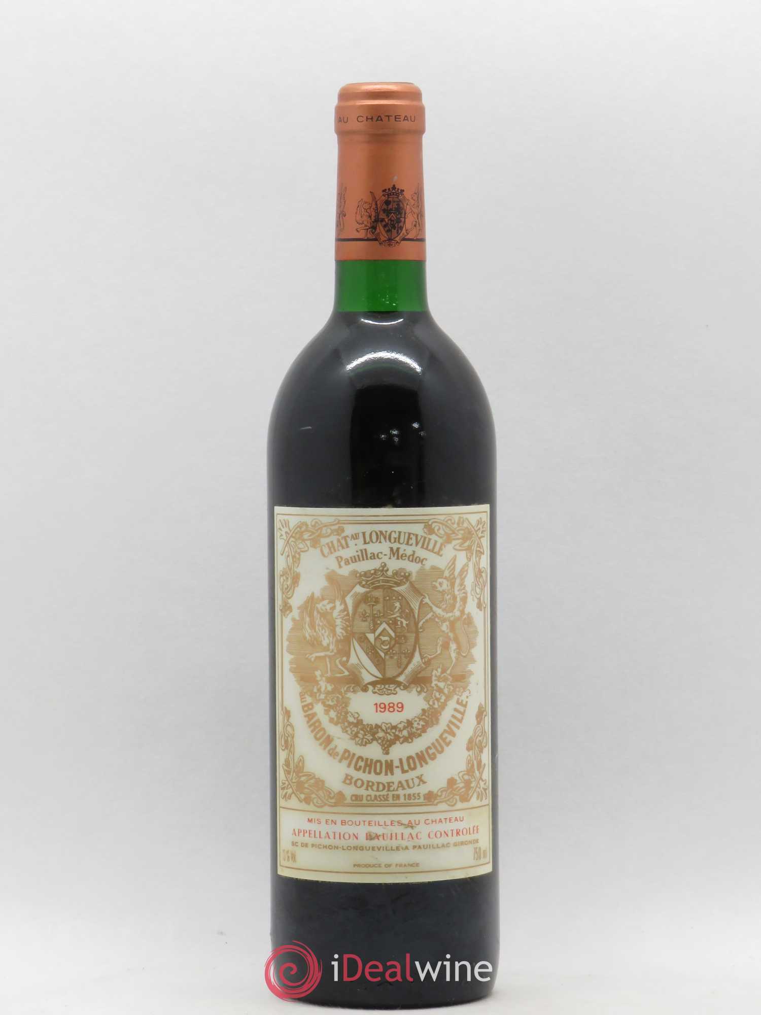 Pichon Longueville Baron 2ème Grand Cru Classé 1989 - Lot de 1 bouteille - 0