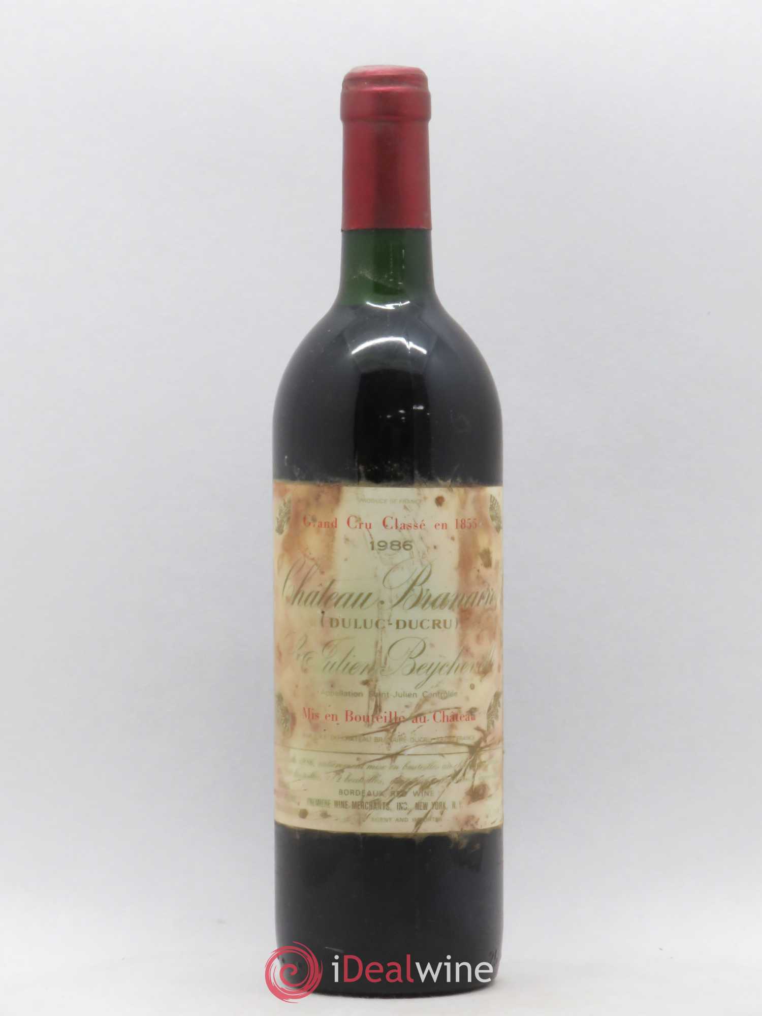 Château Branaire Ducru 4ème Grand Cru Classé 1986 - Lot de 1 bouteille - 0