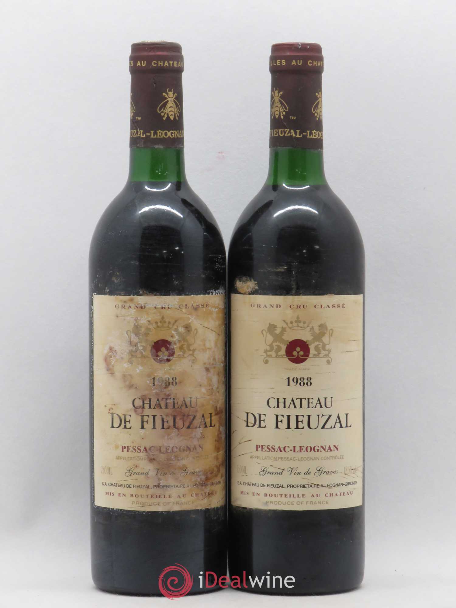 Château de Fieuzal Cru Classé de Graves 1988 - Lot de 2 bouteilles - 0