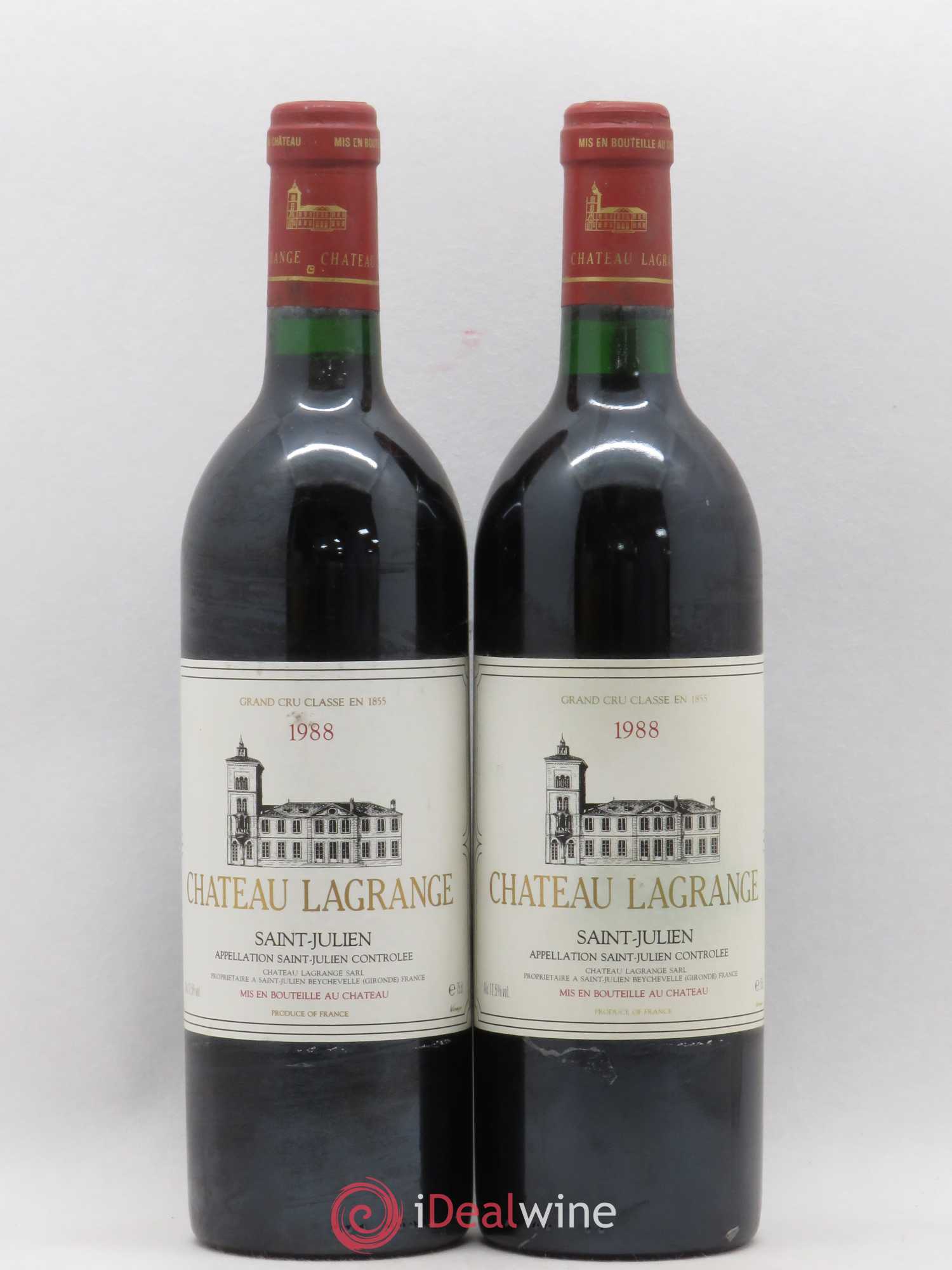 Château Lagrange 3ème Grand Cru Classé 1988 - Lot de 2 bouteilles - 0