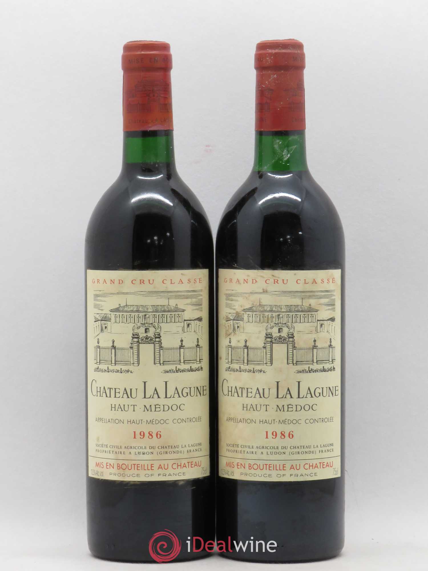 Château la Lagune 3ème Grand Cru Classé 1986 - Lot de 2 bouteilles - 0