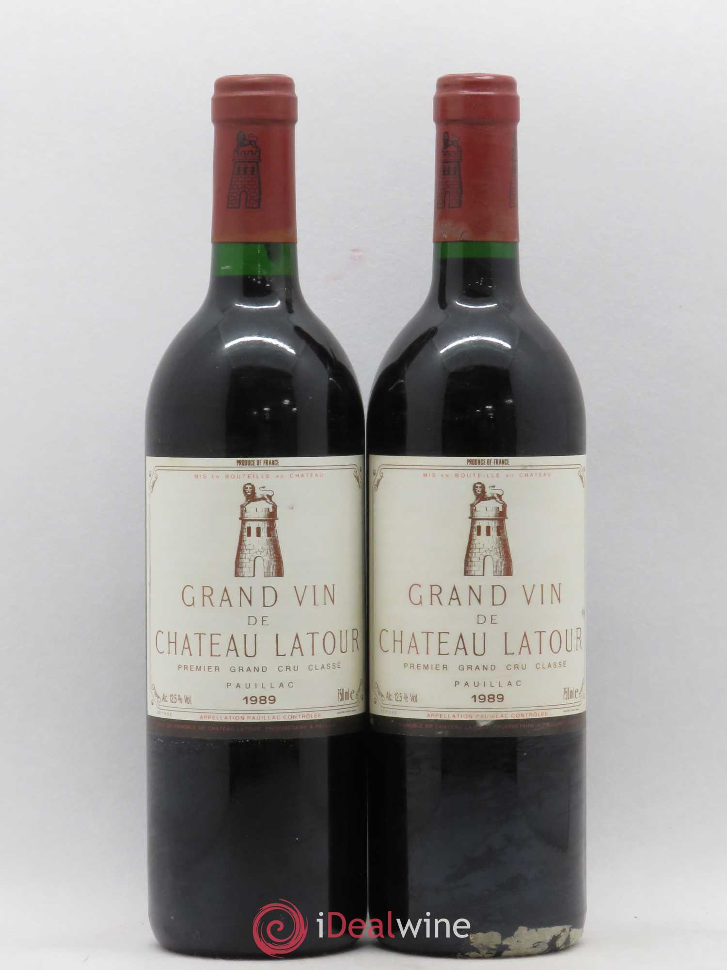 Château Latour 1er Grand Cru Classé 1989 - Lot de 2 bouteilles - 0
